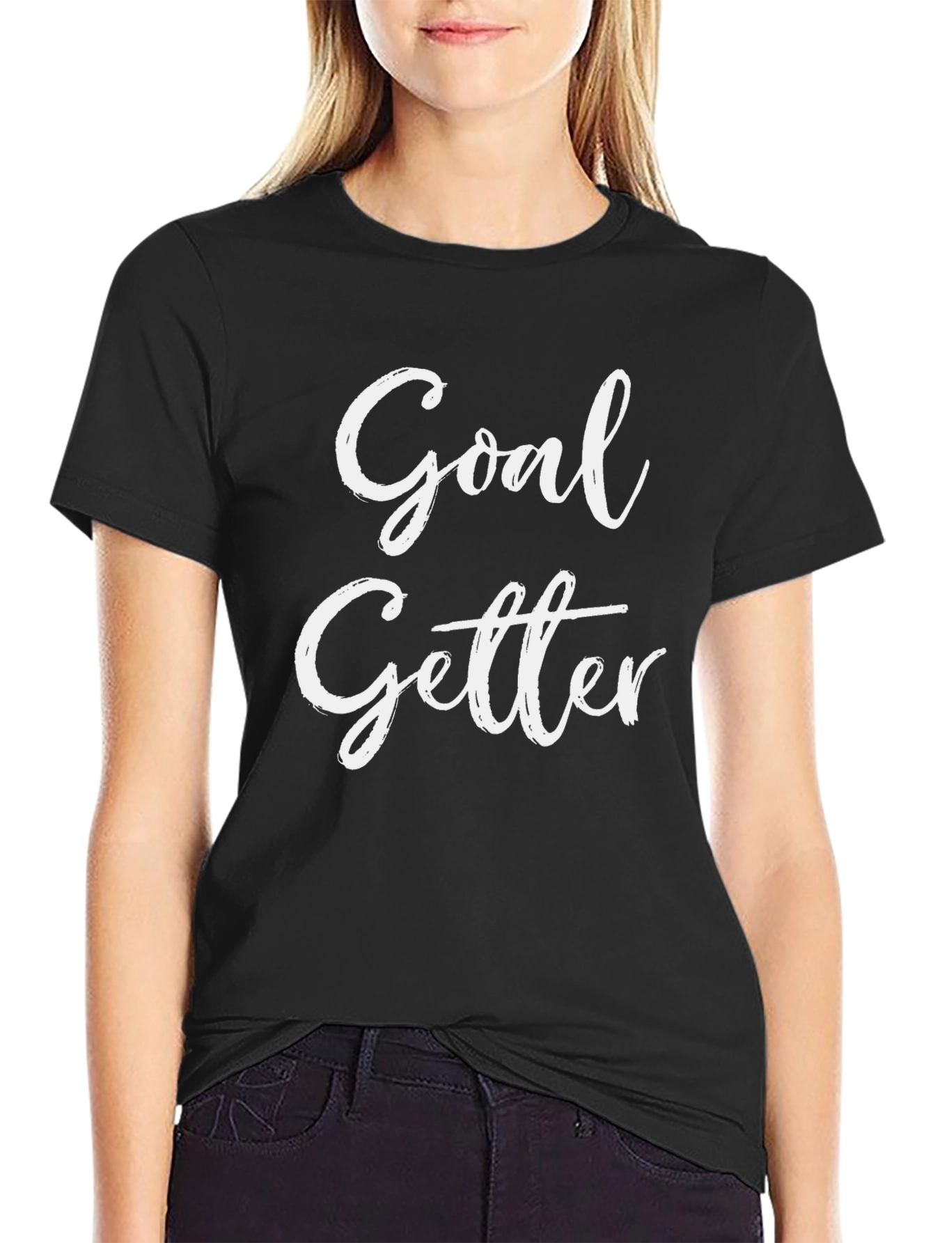 Goal Getter Black Graphic Tee
