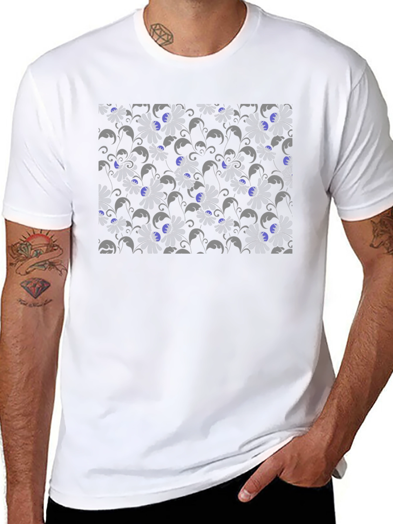 Floral Pattern T-Shirt