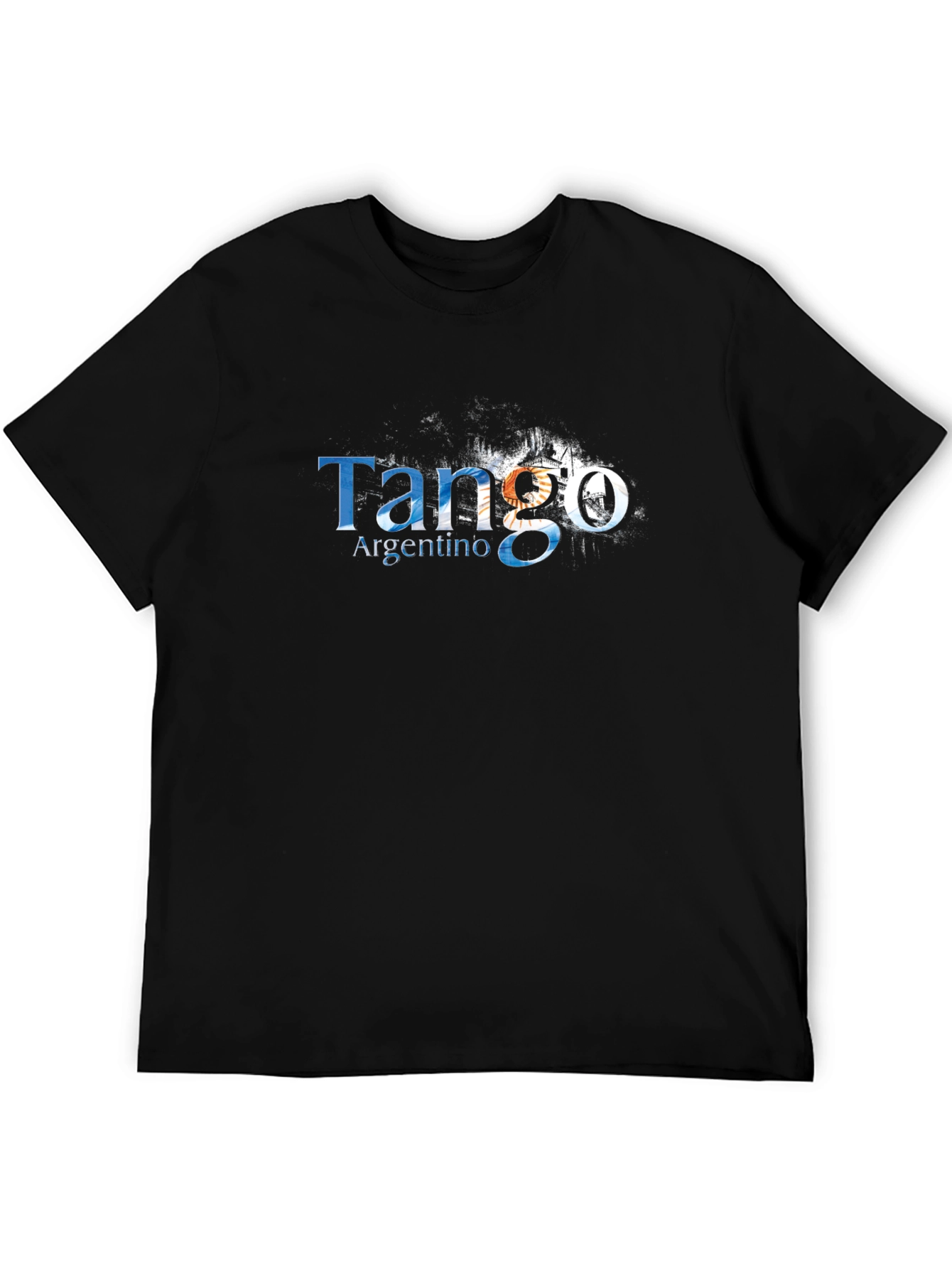 Tango Argentino Mens Black Graphic Tee