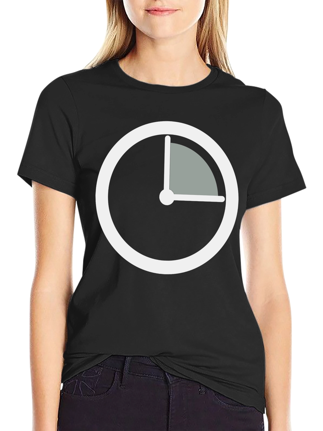 Modern Time Black T-Shirt