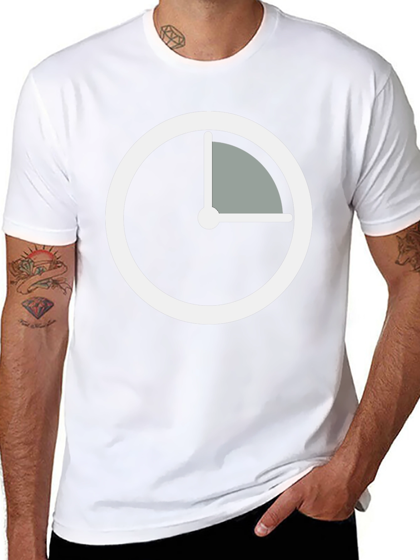 Modern Time Black T-Shirt
