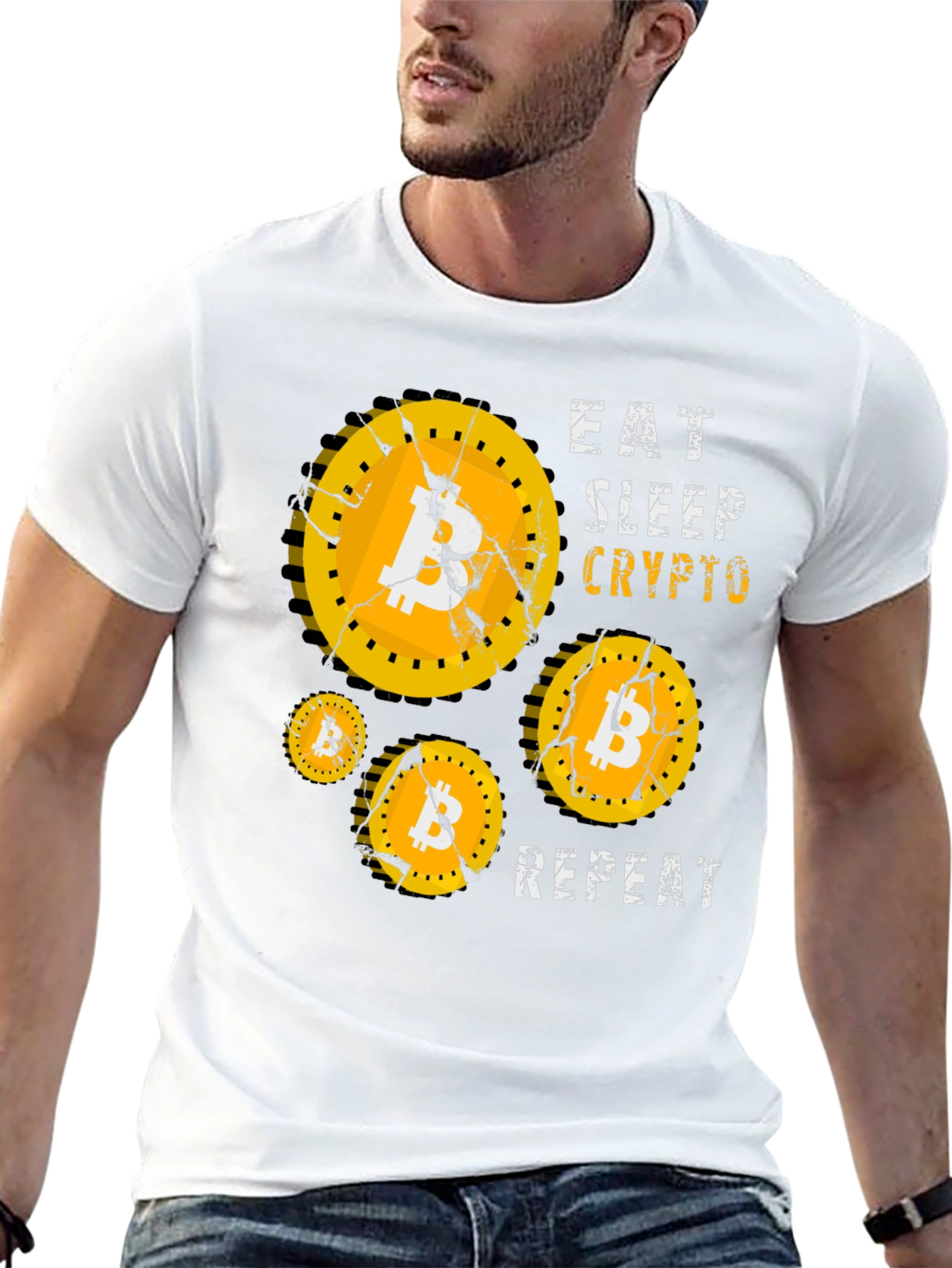 Eat Sleep Crypto Bitcoin T-Shirt