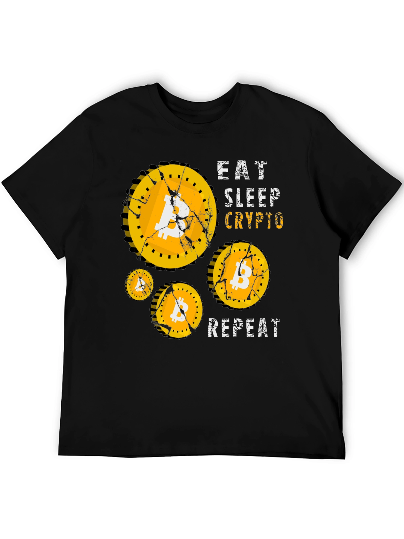 Eat Sleep Crypto Bitcoin T-Shirt
