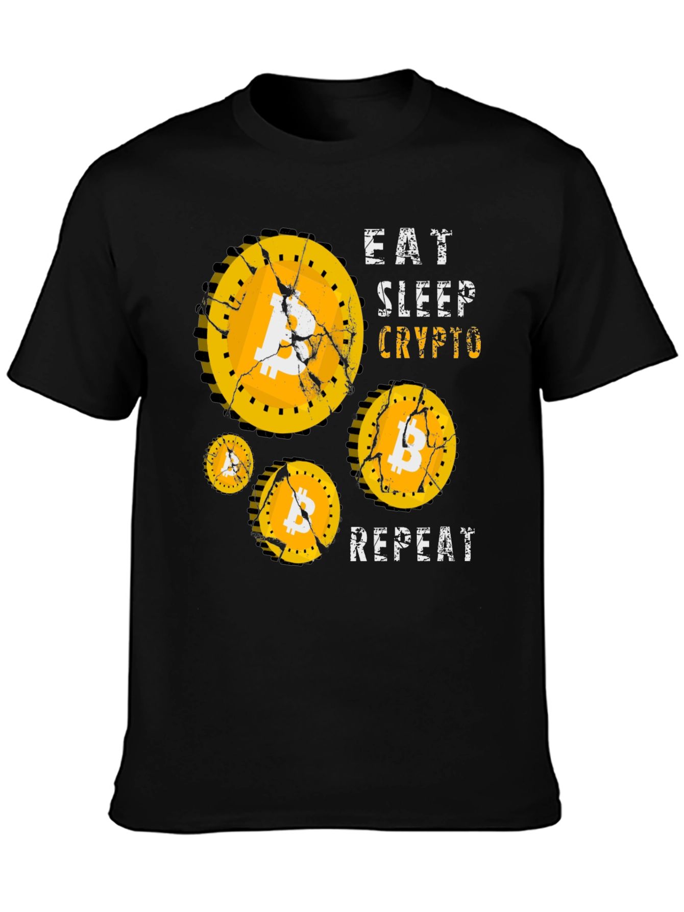 Eat Sleep Crypto Bitcoin T-Shirt