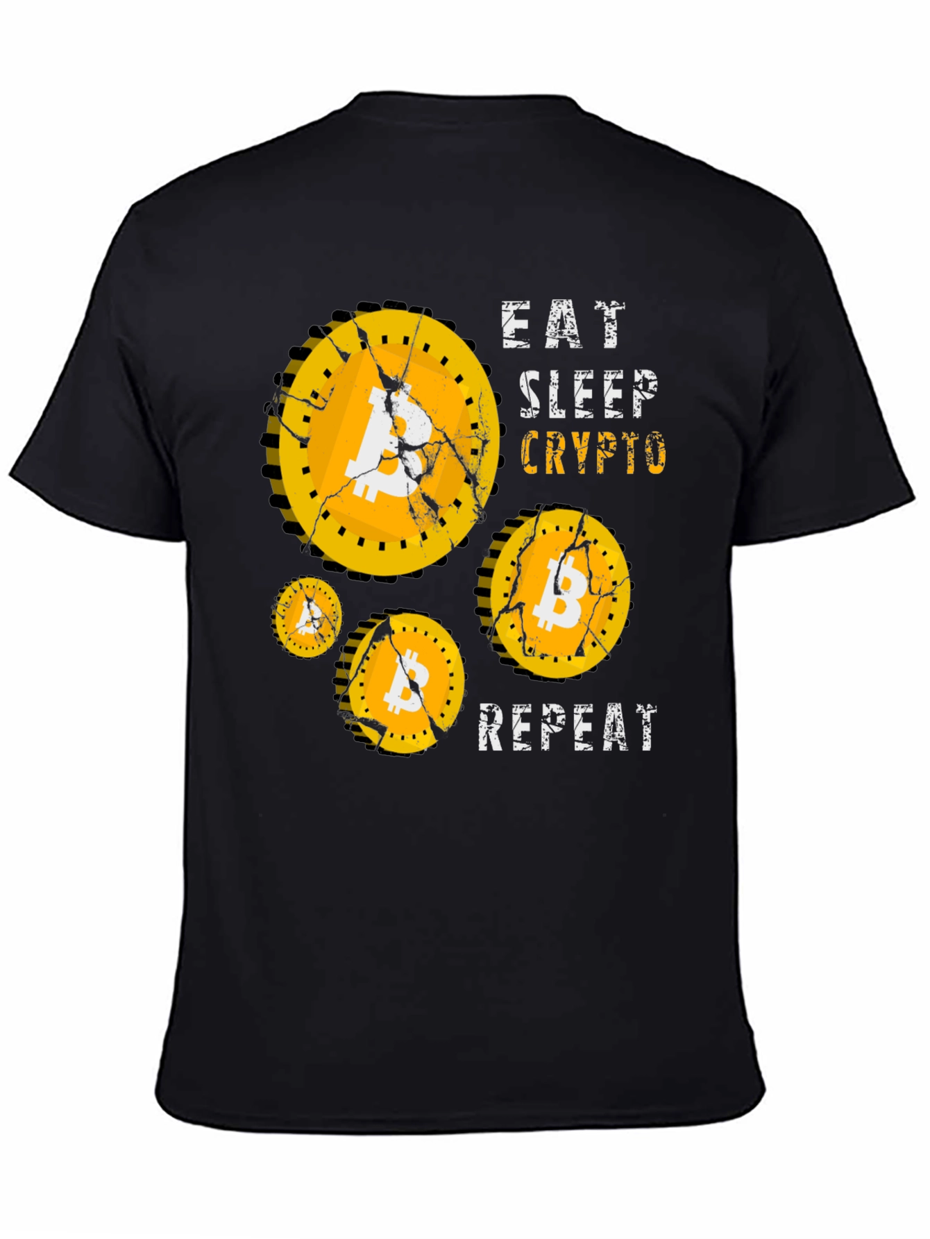 Eat Sleep Crypto Bitcoin T-Shirt