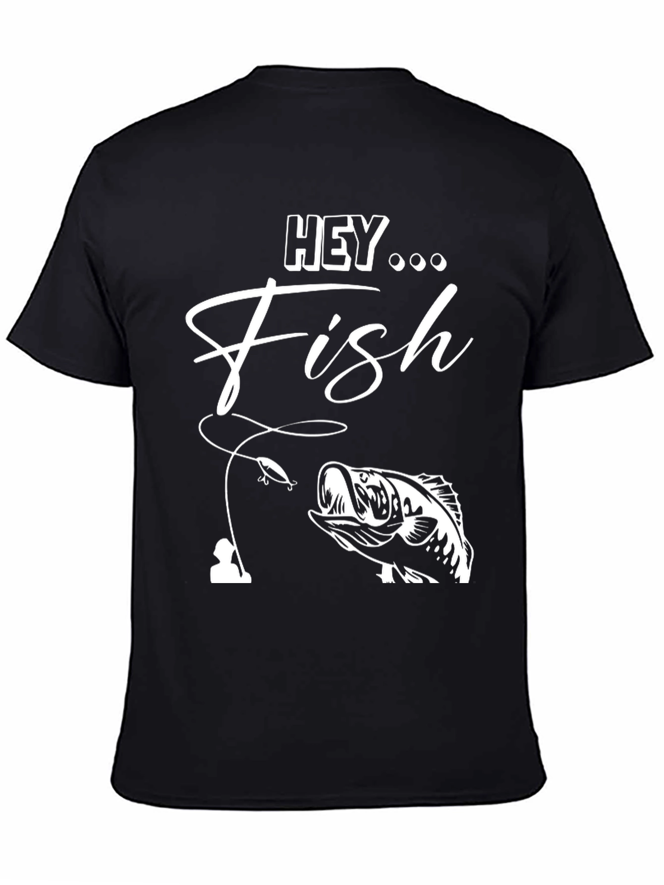 Hey Fish Graphic T-Shirt - Fishing Apparel