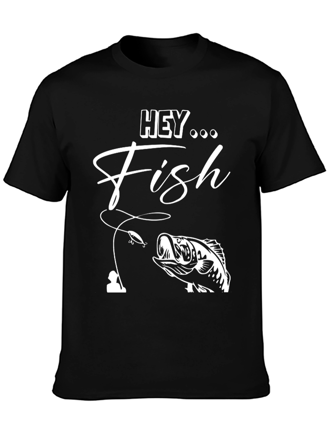 Hey Fish Graphic T-Shirt - Fishing Apparel