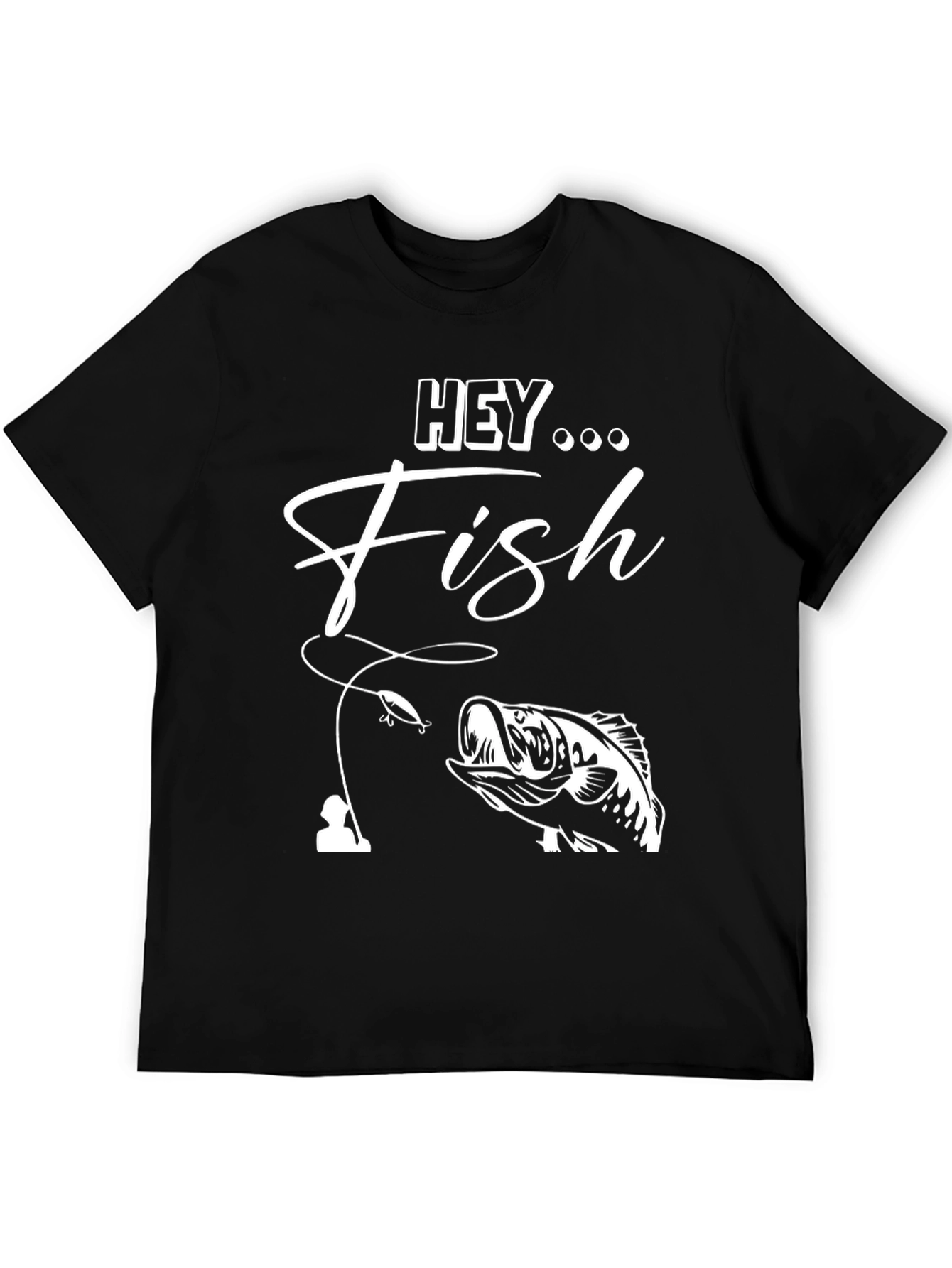 Hey Fish Graphic T-Shirt - Fishing Apparel