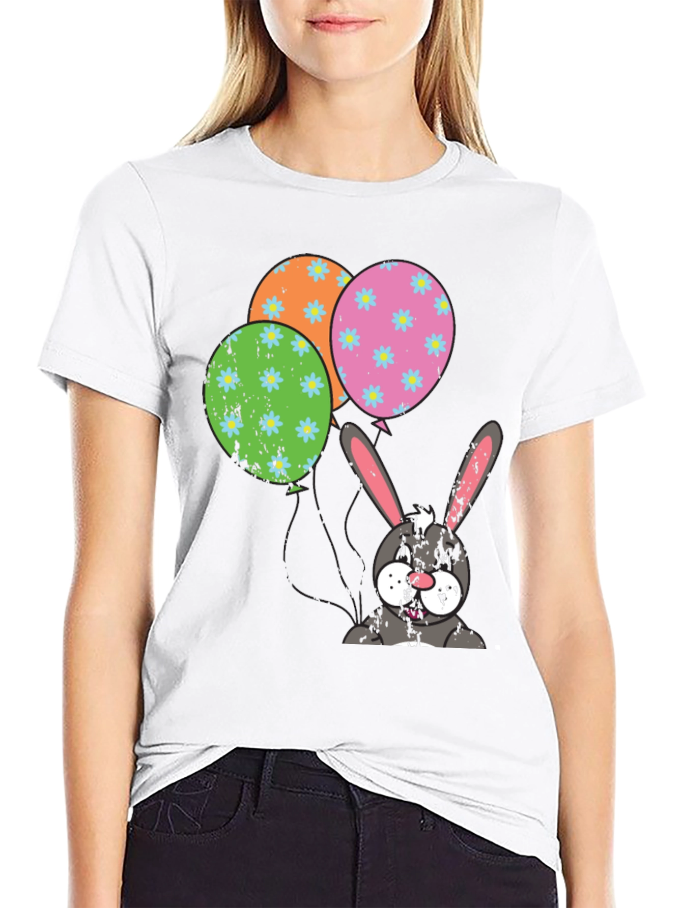 Easter Bunny Balloons T-Shirt