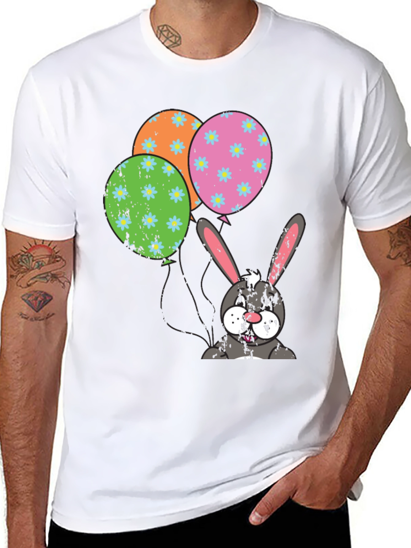 Easter Bunny Balloons T-Shirt