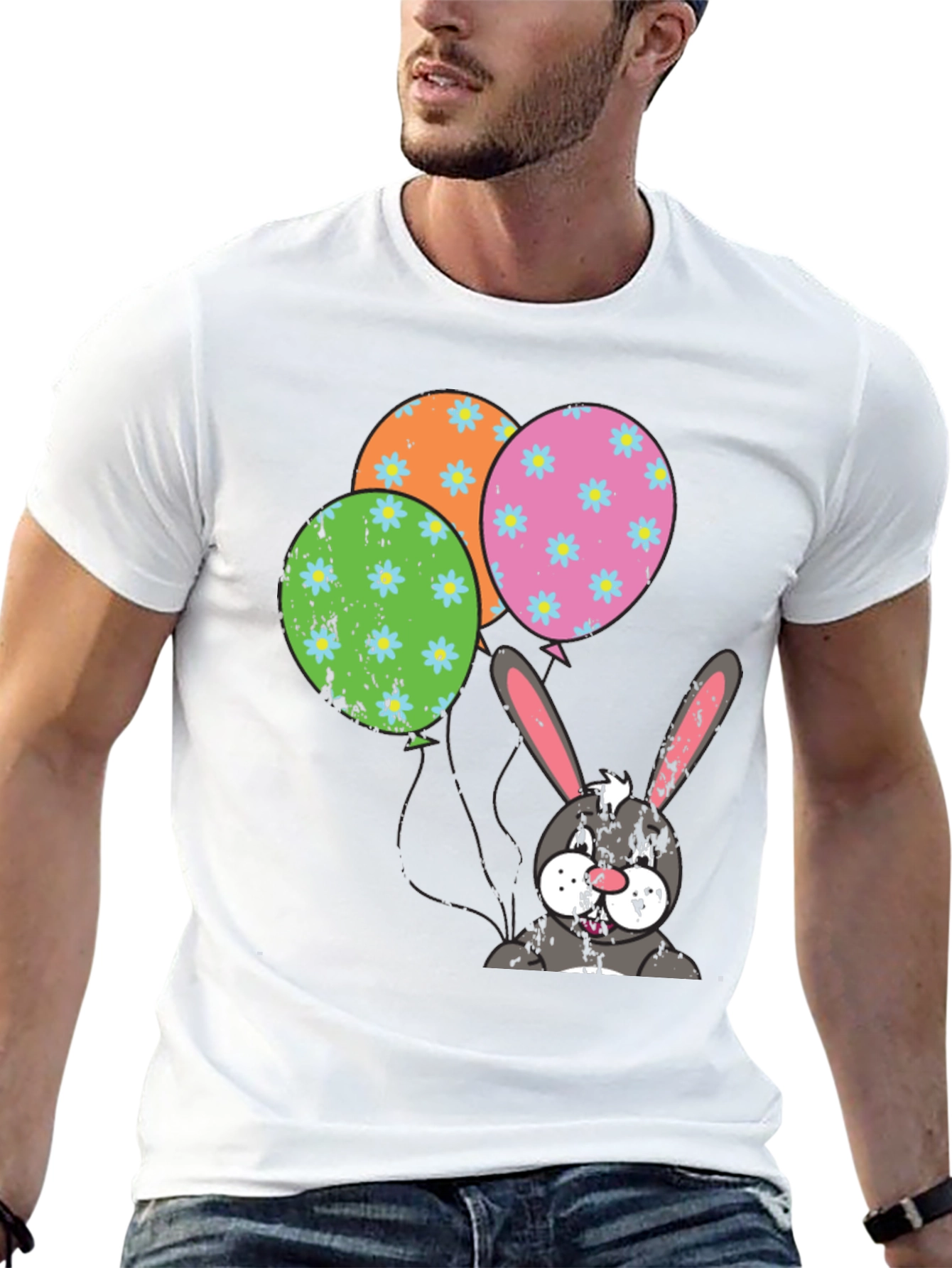 Easter Bunny Balloons T-Shirt