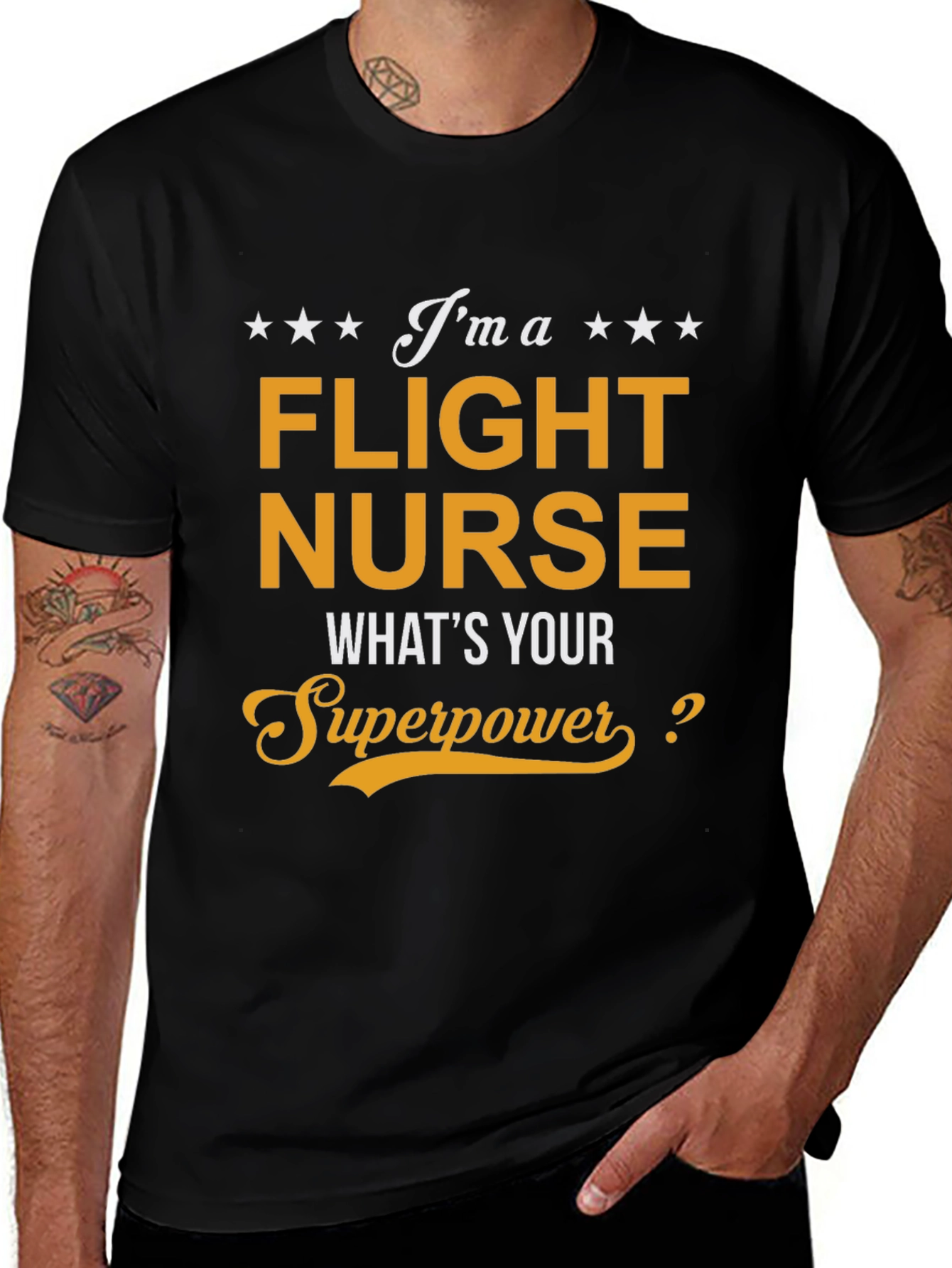 Flight Nurse Superpower T-Shirt - Medical Hero Tee