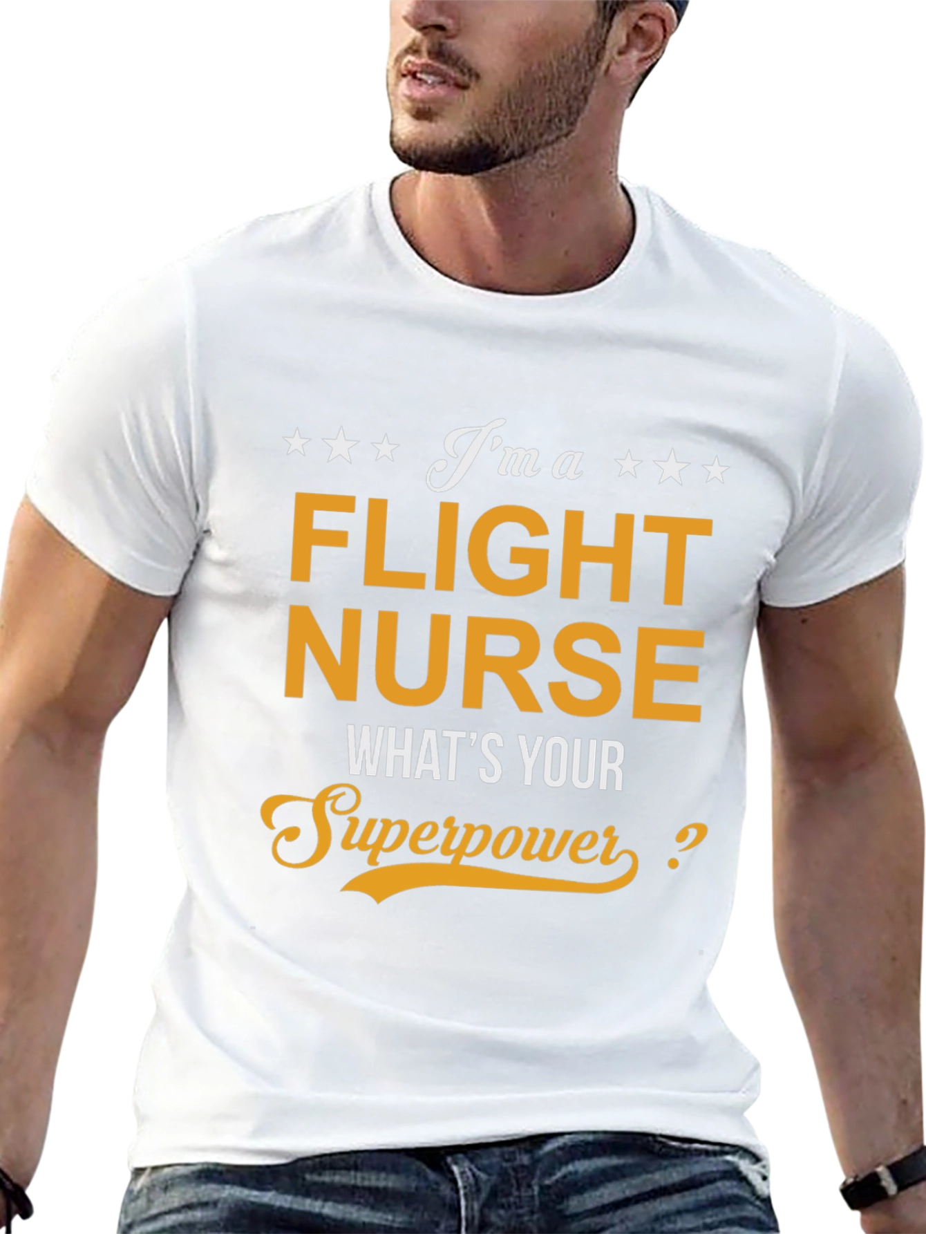 Flight Nurse Superpower T-Shirt - Medical Hero Tee