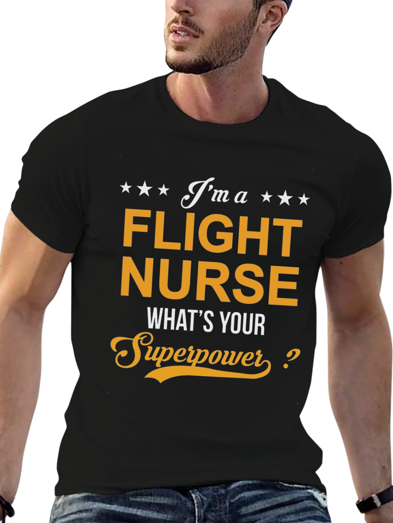 Flight Nurse Superpower T-Shirt - Medical Hero Tee