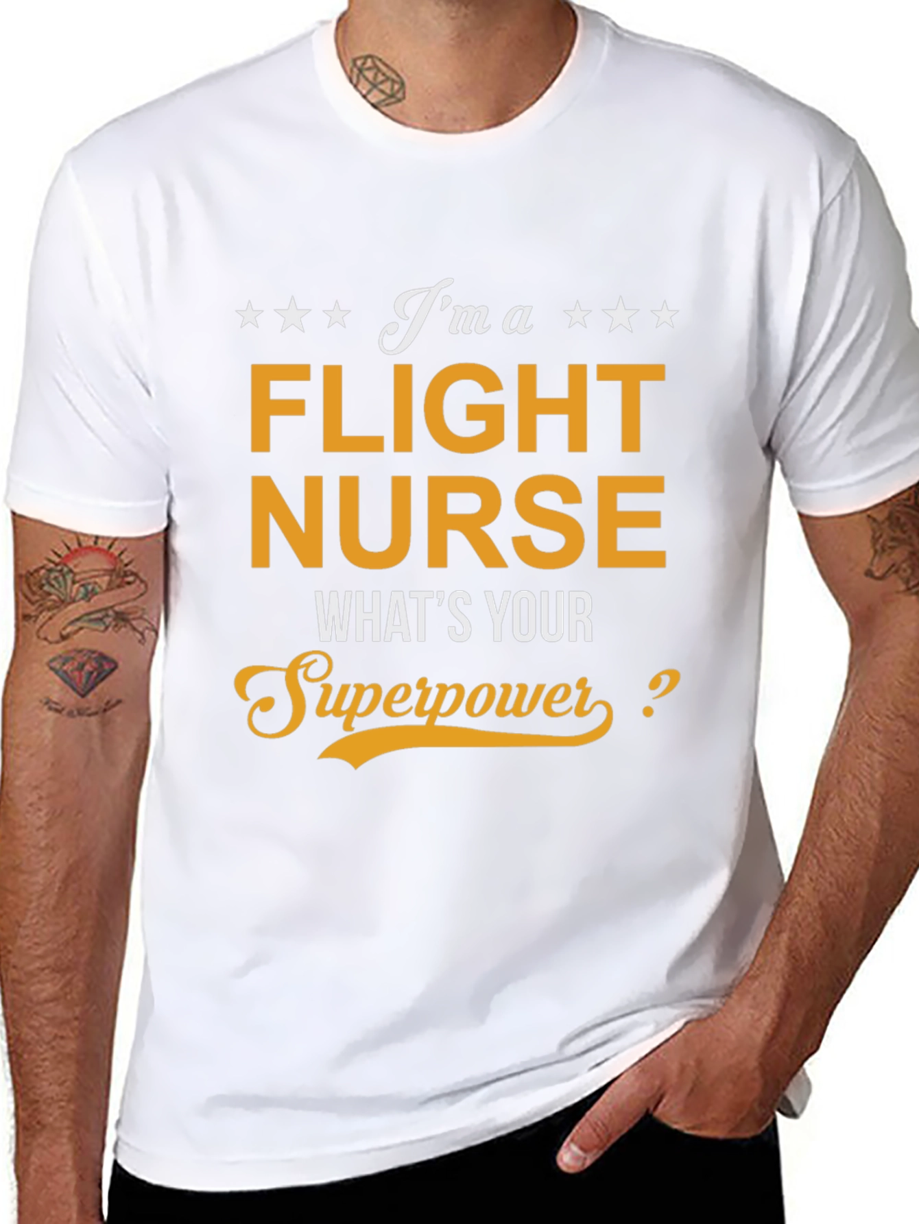 Flight Nurse Superpower T-Shirt - Medical Hero Tee