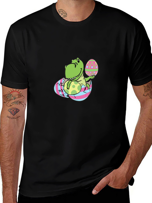 Easter Dino T-Shirt - Cute Dinosaur with Egg