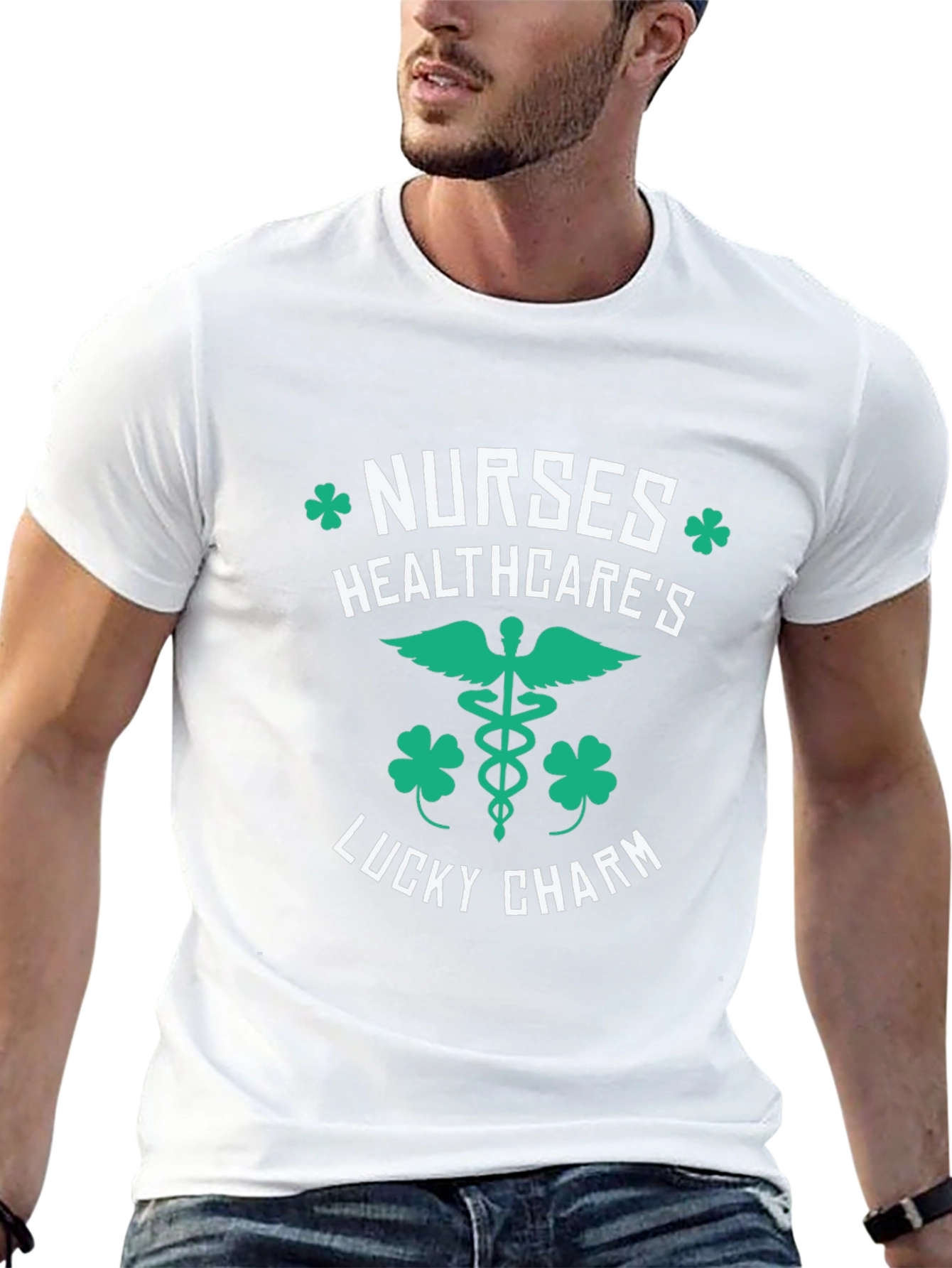 Nurses Healthcares Lucky Charm St. Patricks Day T-Shirt