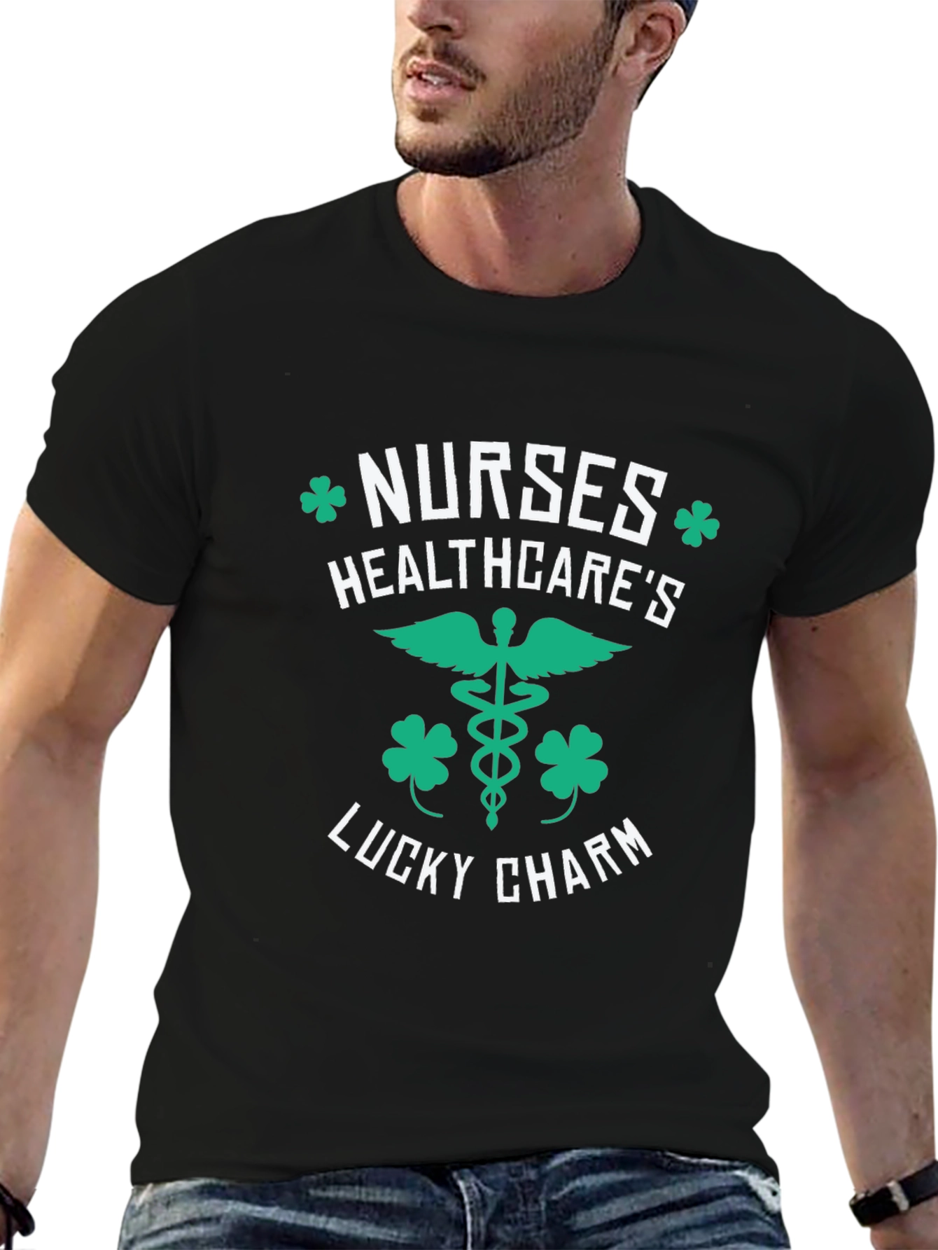 Nurses Healthcares Lucky Charm St. Patricks Day T-Shirt