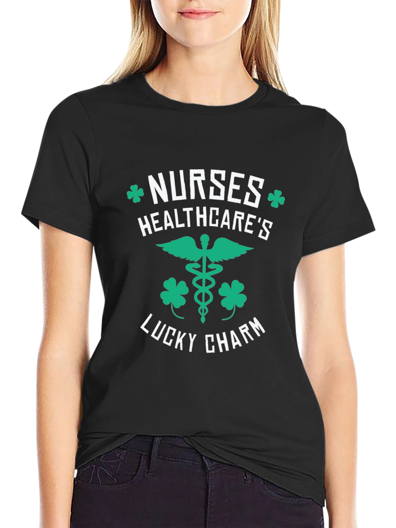 Nurses Healthcares Lucky Charm St. Patricks Day T-Shirt