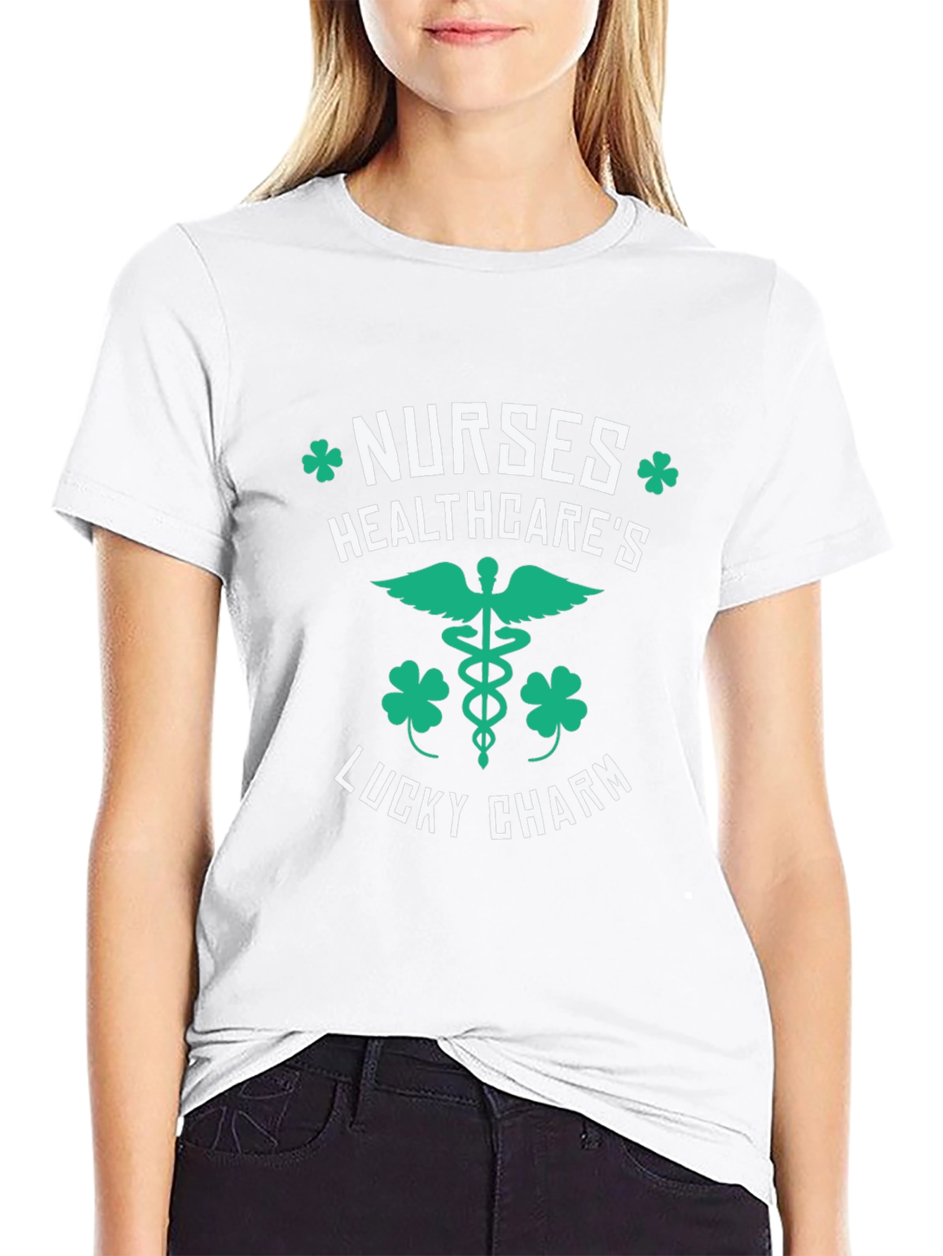 Nurses Healthcares Lucky Charm St. Patricks Day T-Shirt