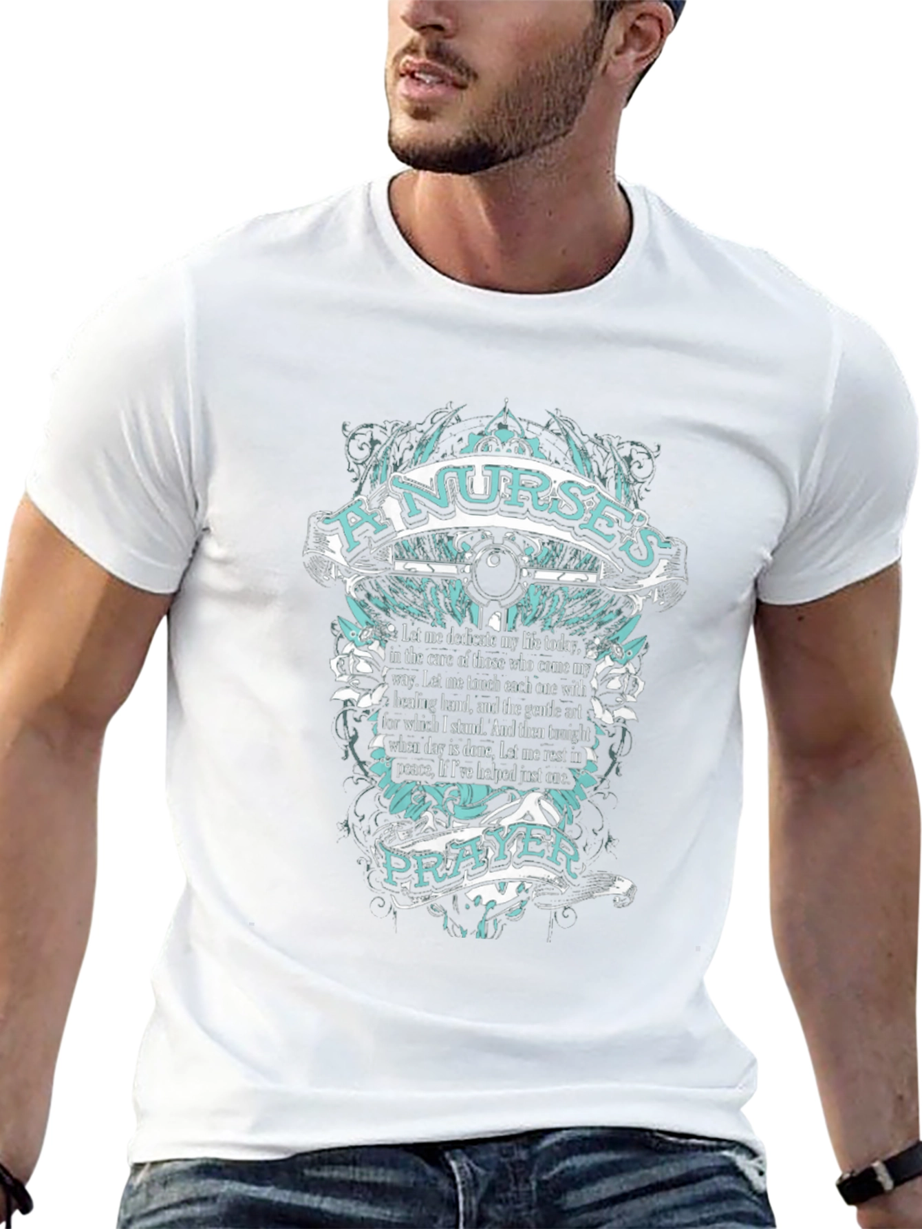 Nurses Prayer Graphic Tee - Comfort & Inspiration