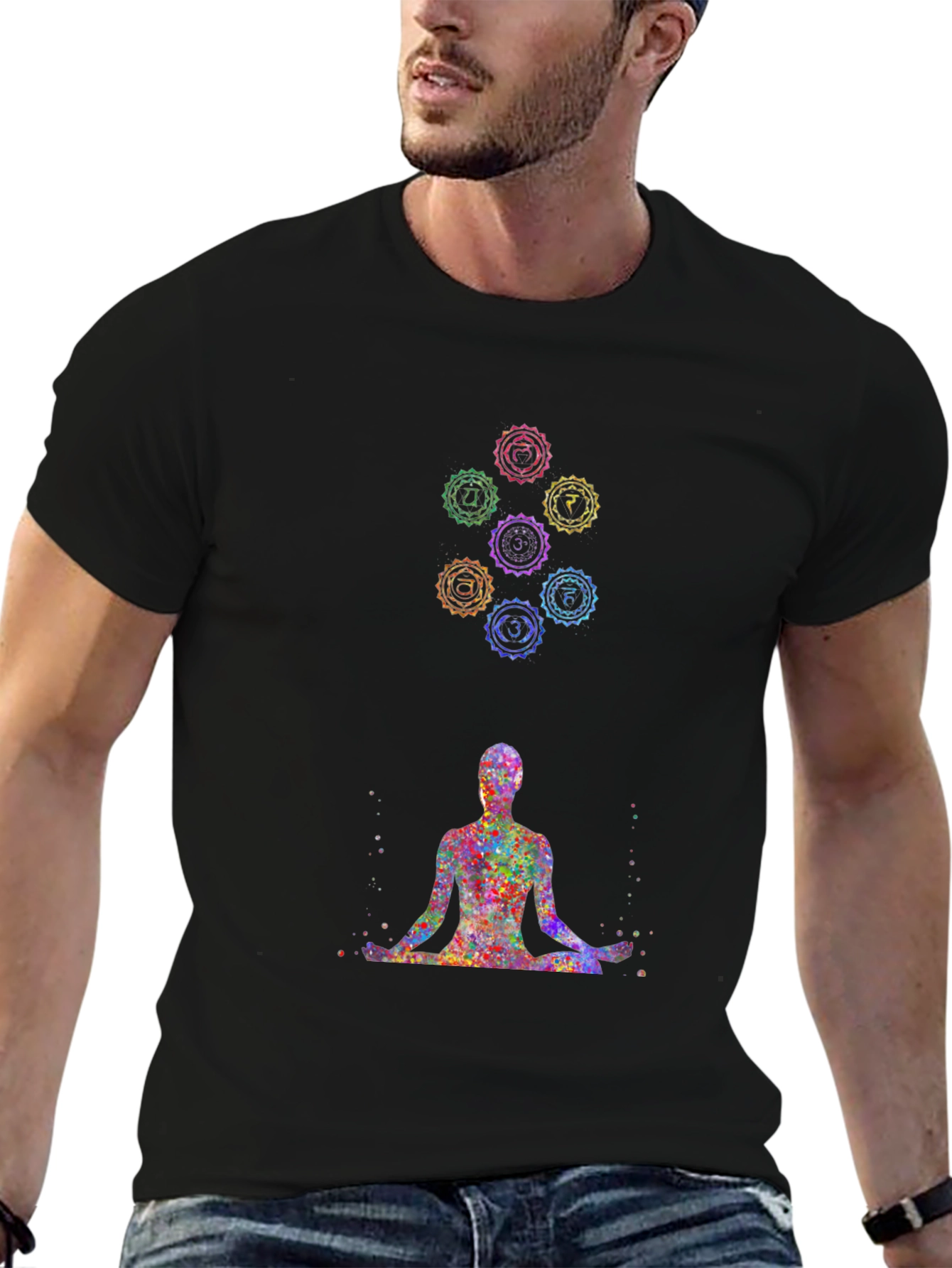 Chakra Meditation T-Shirt - Spiritual Design Tee