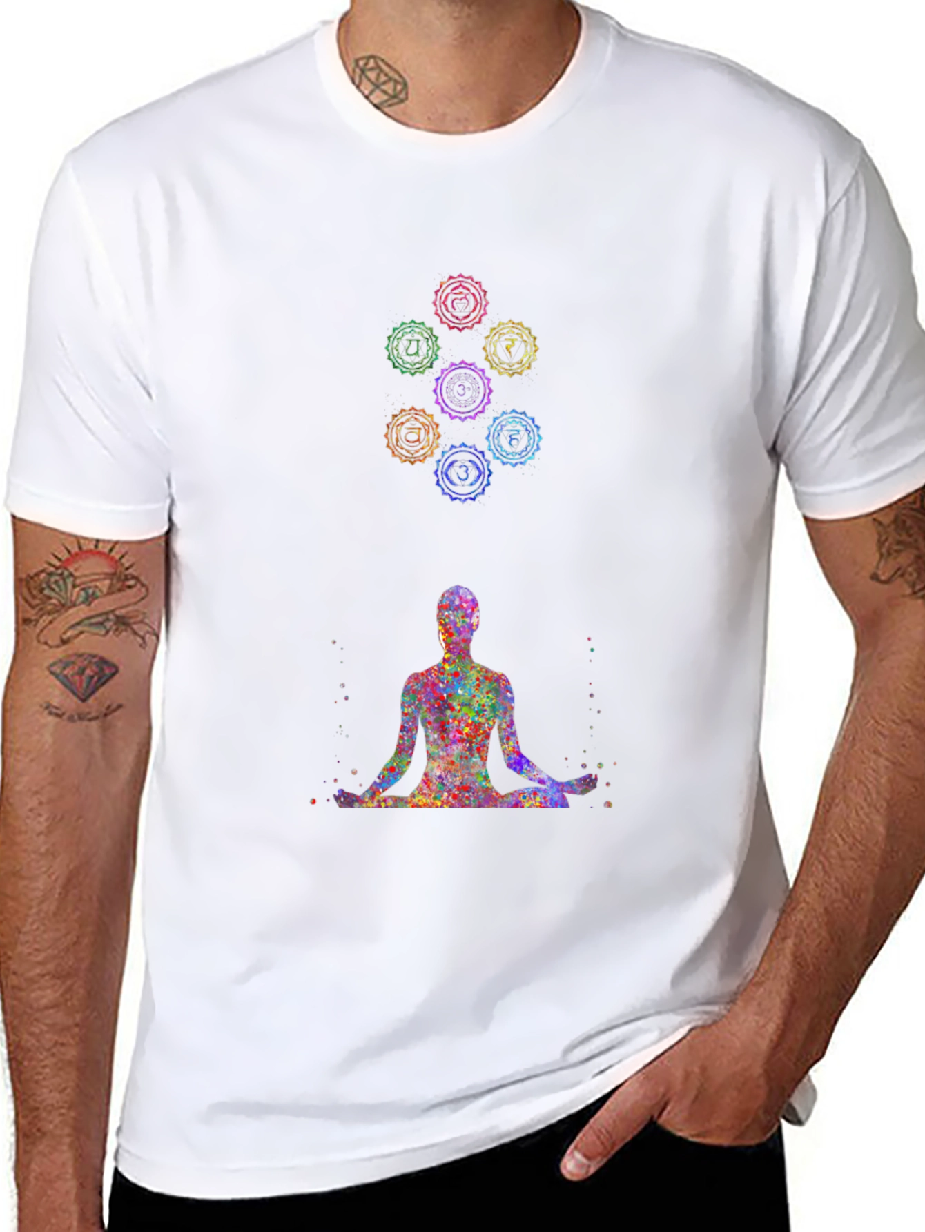 Chakra Meditation T-Shirt - Spiritual Design Tee