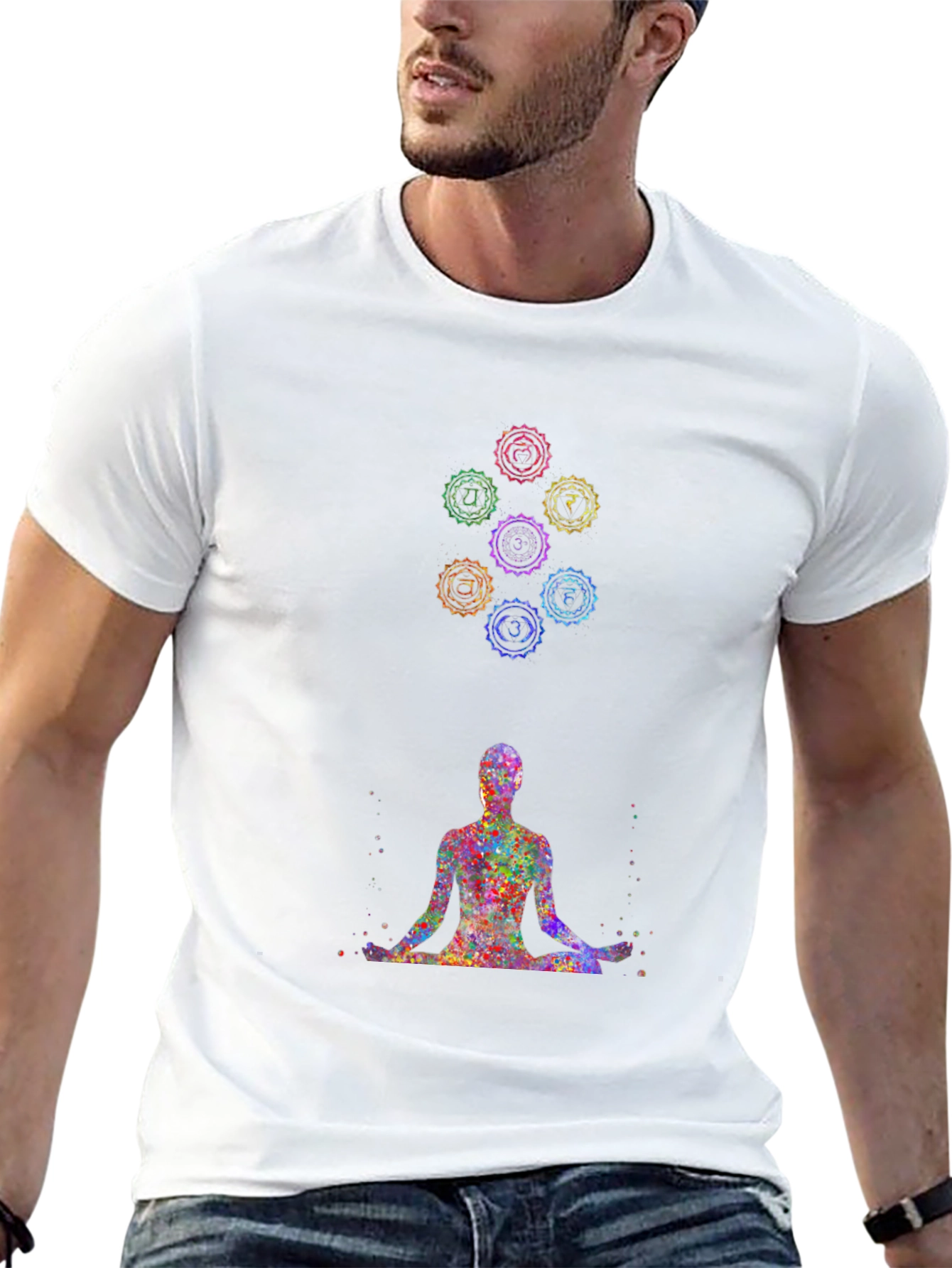 Chakra Meditation T-Shirt - Spiritual Design Tee