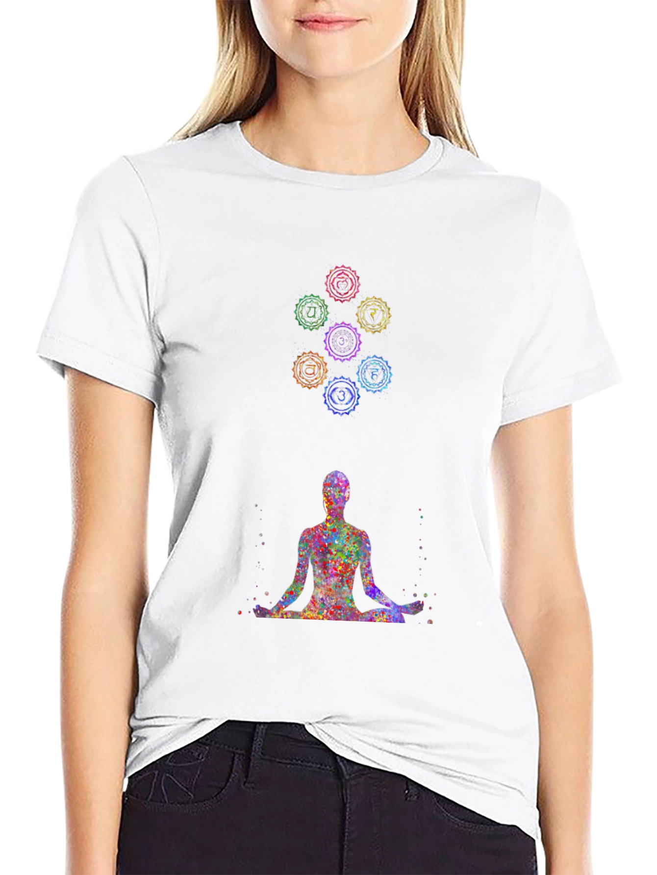 Chakra Meditation T-Shirt - Spiritual Design Tee