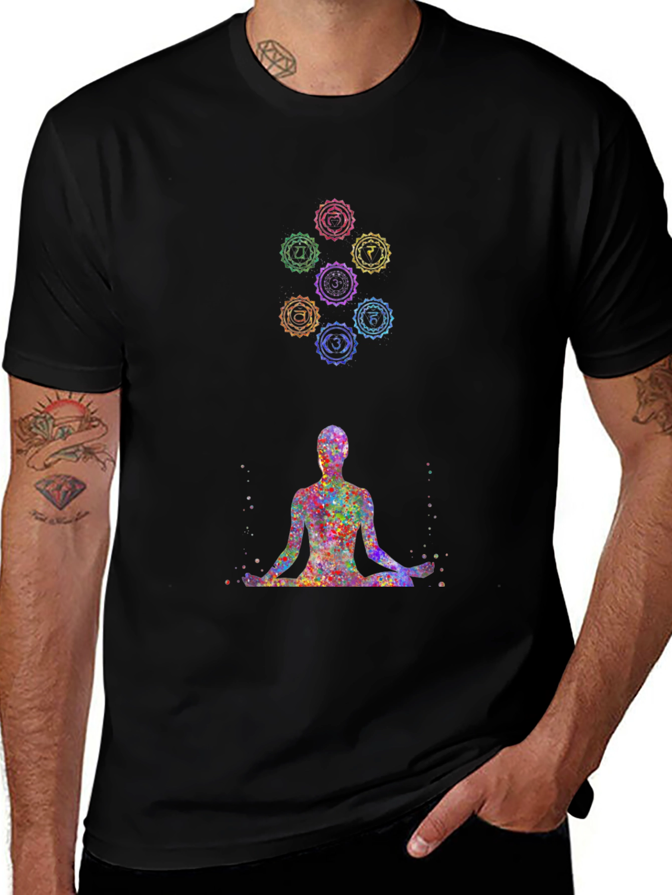 Chakra Meditation T-Shirt - Spiritual Design Tee