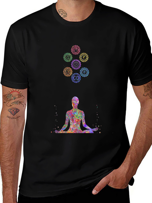 Chakra Meditation T-Shirt - Spiritual Design Tee