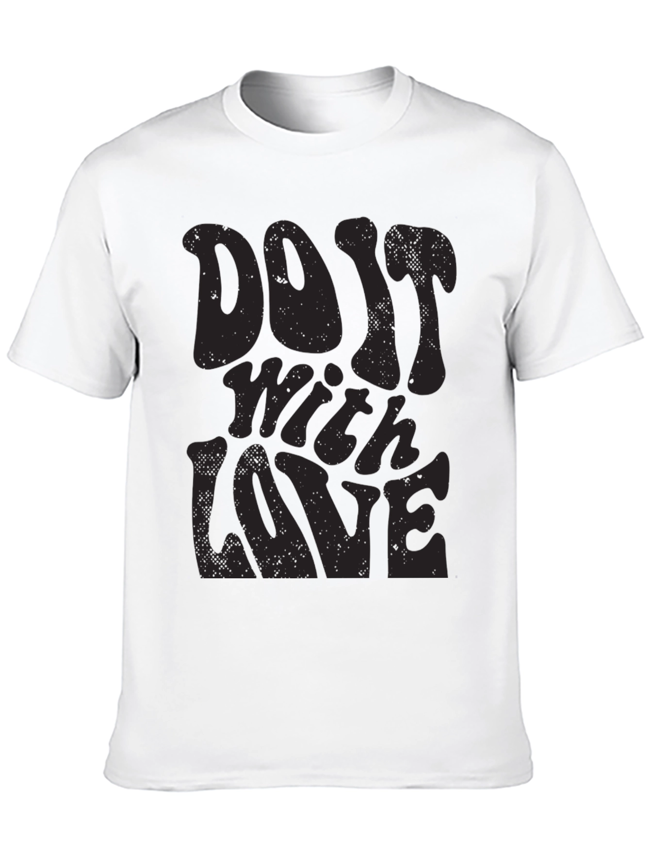 Do It With Love Black Graphic Tee