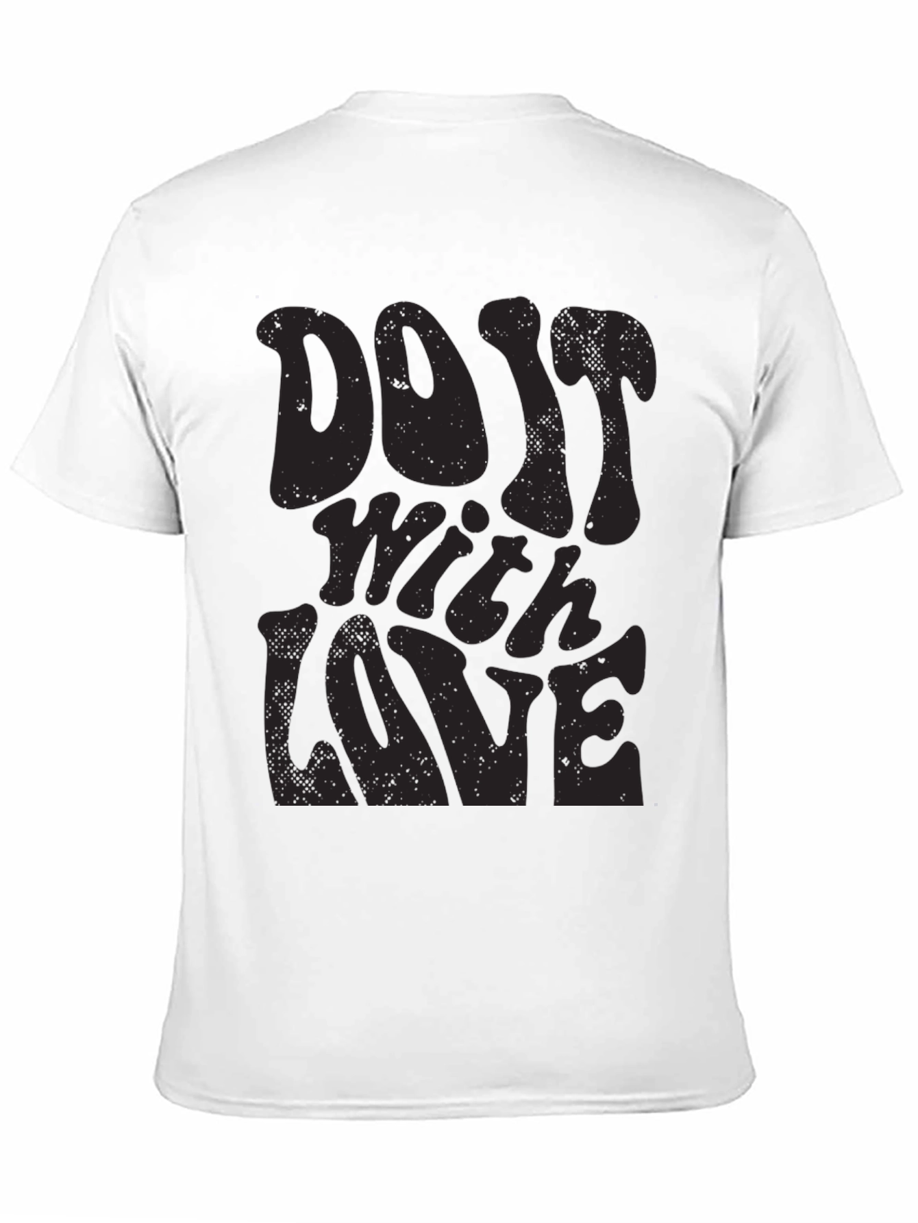Do It With Love Black Graphic Tee