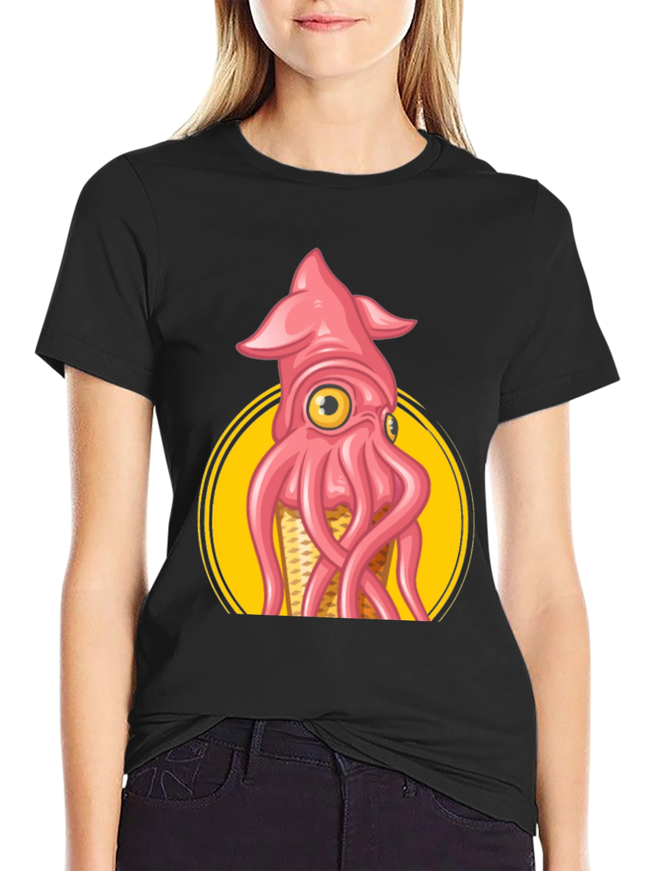 Squid Graphic Tee - Novelty Octopus T-Shirt