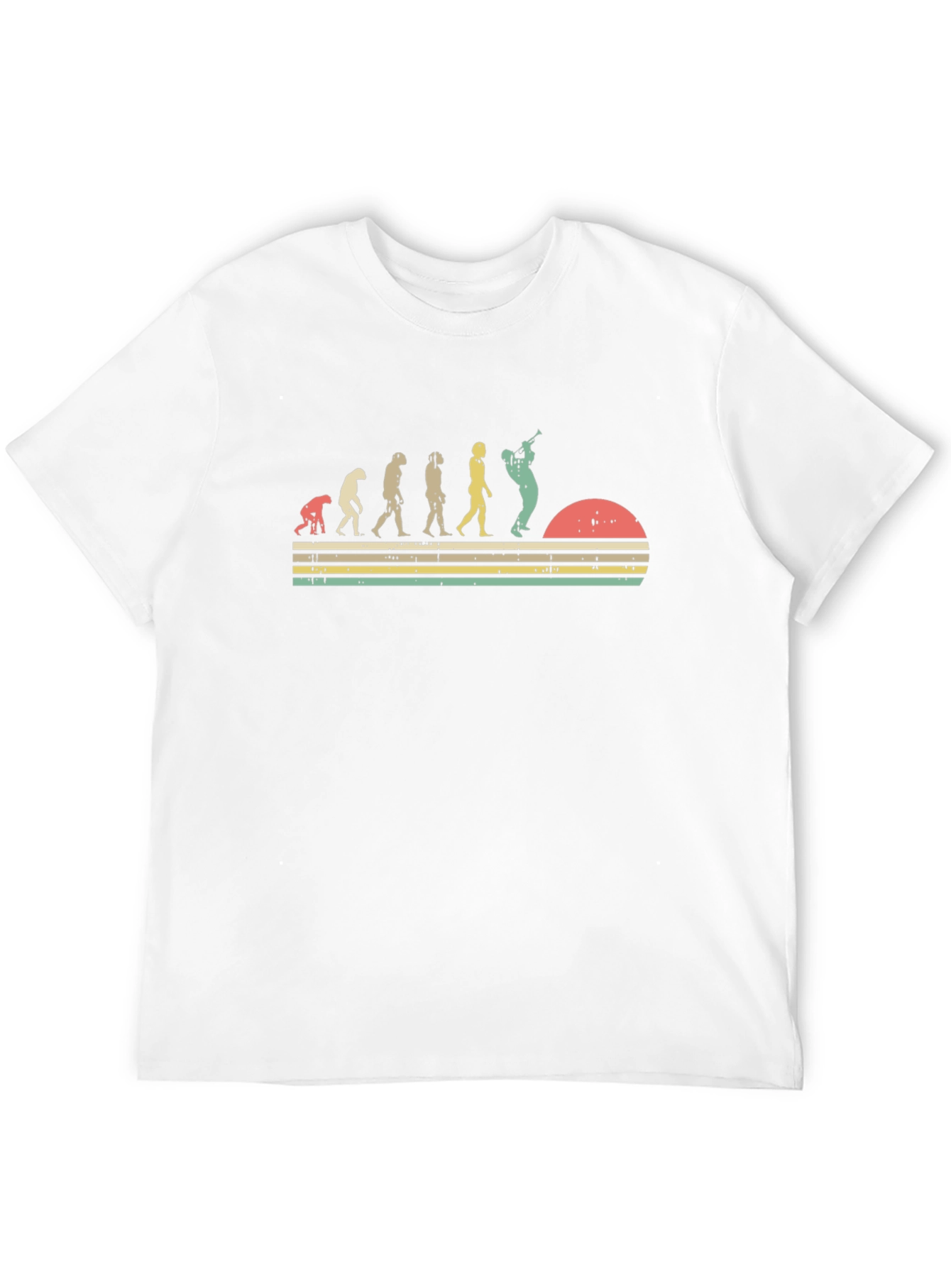Evolution of Trumpet Player T-Shirt