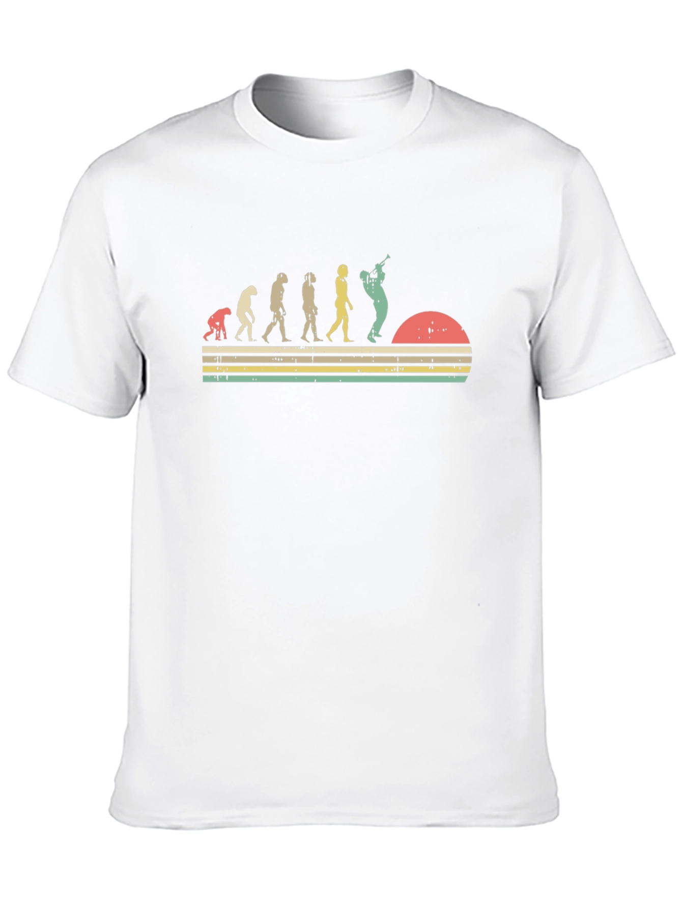 Evolution of Trumpet Player T-Shirt