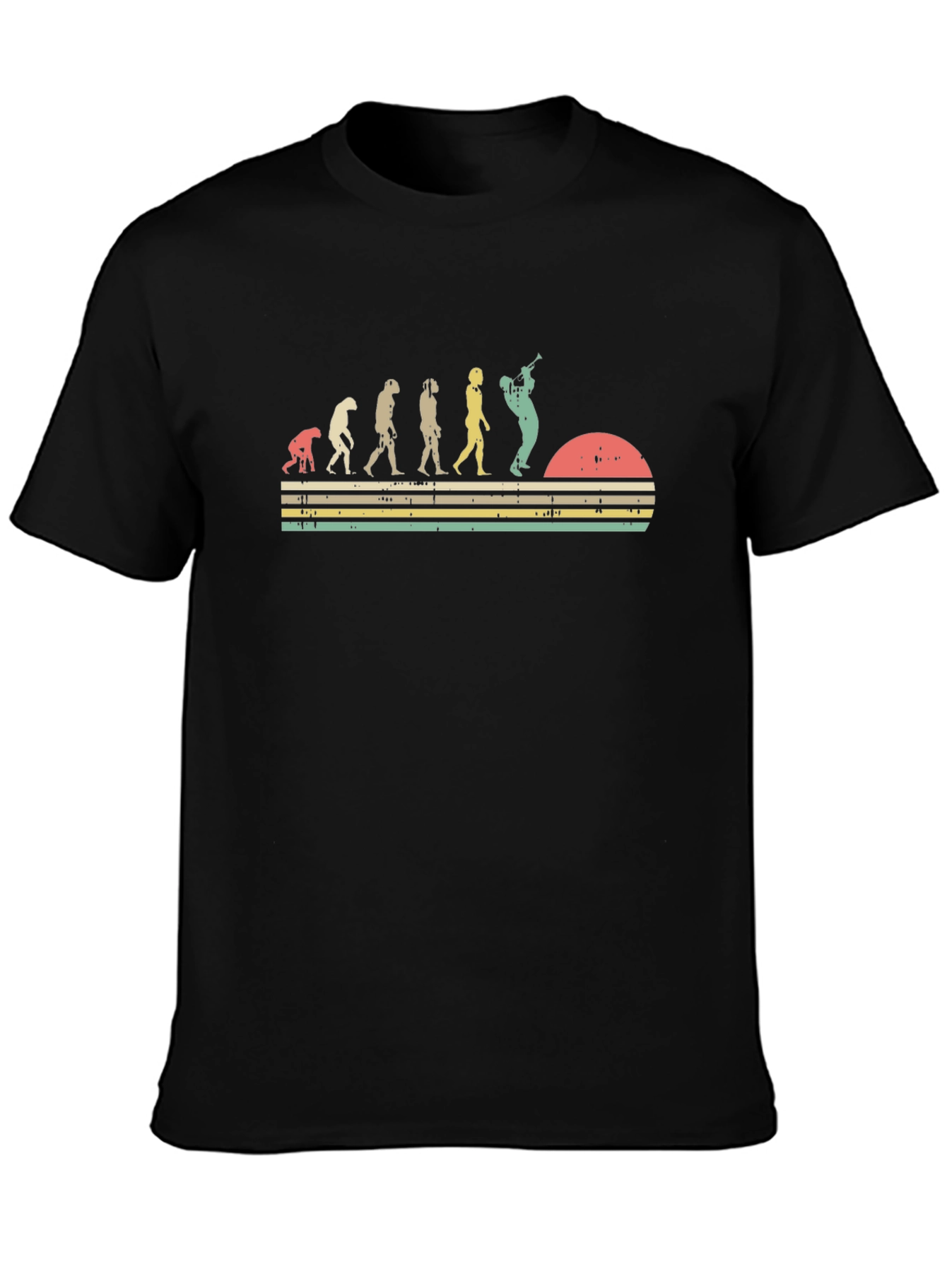 Evolution of Trumpet Player T-Shirt