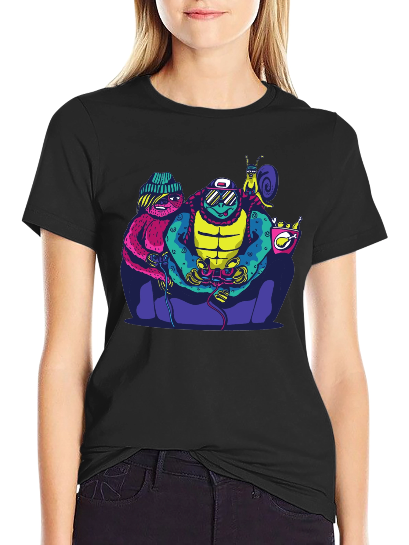 Cartoon Gaming Crew T-Shirt