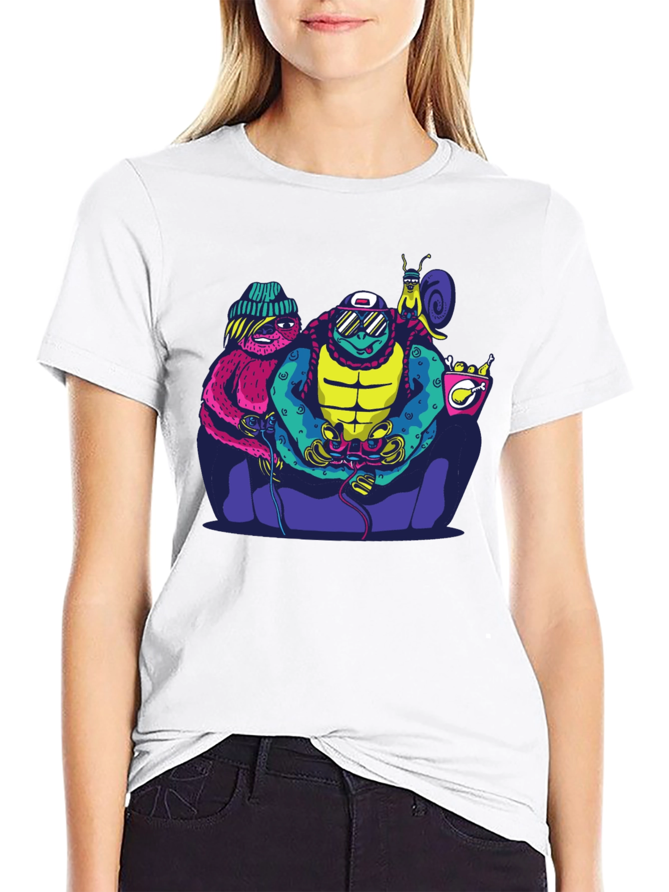 Cartoon Gaming Crew T-Shirt