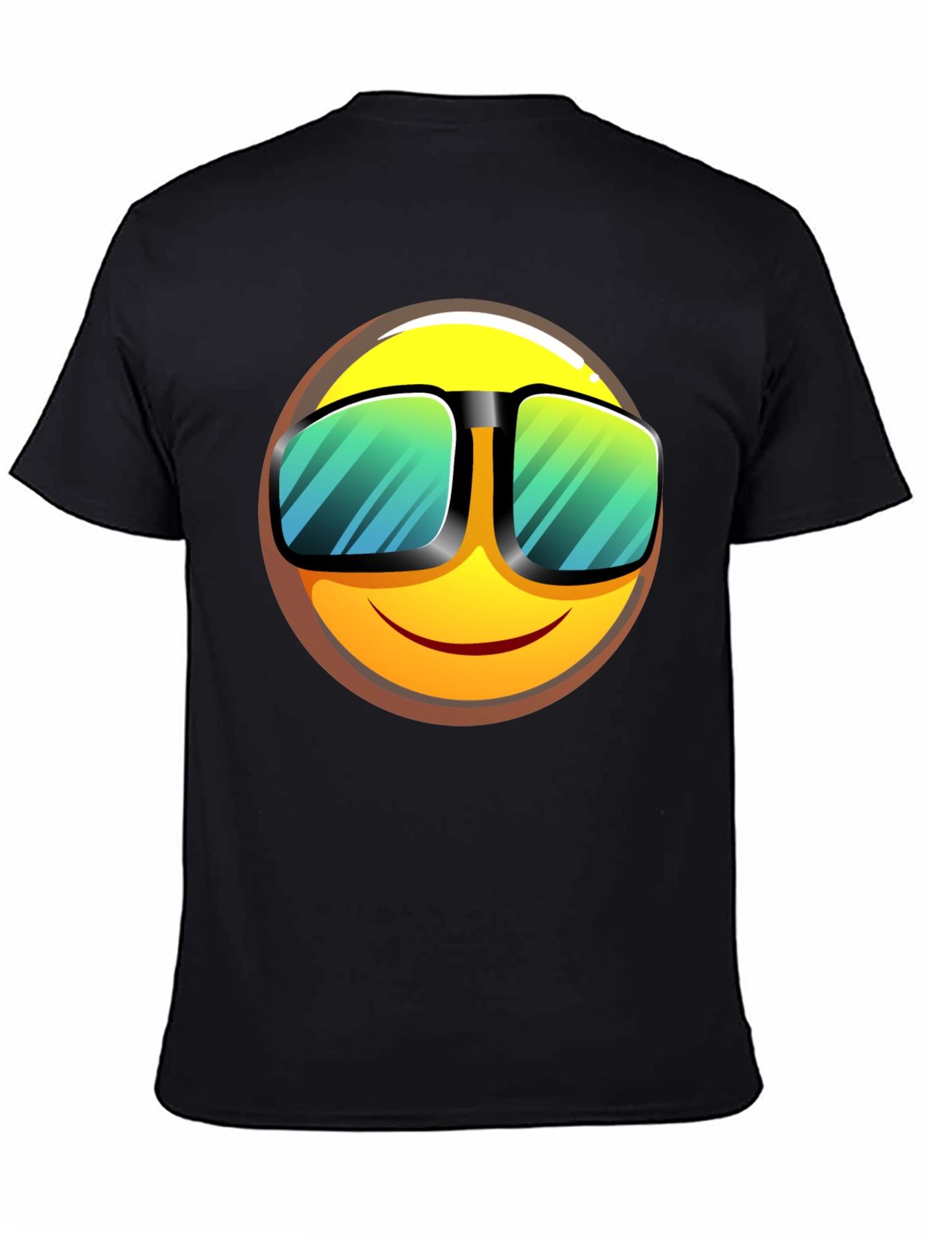 Cool Emoji Graphic T-Shirt - Black