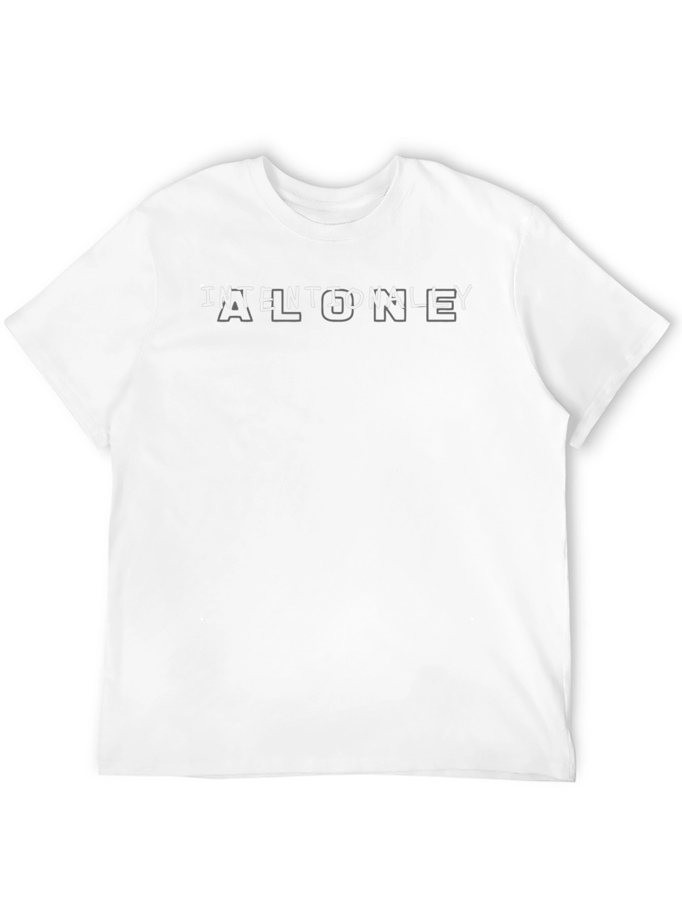 Intentionally Alone Graphic Tee - Black
