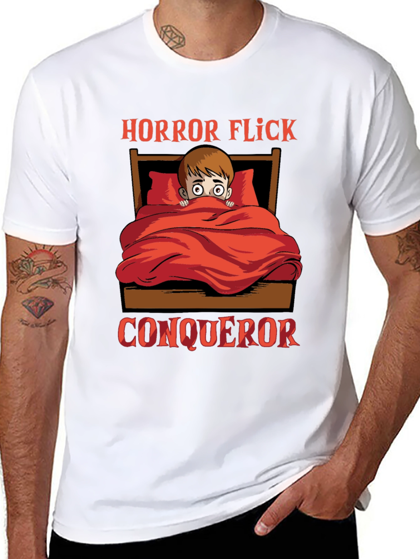 Horror Flick Conqueror Graphic Tee