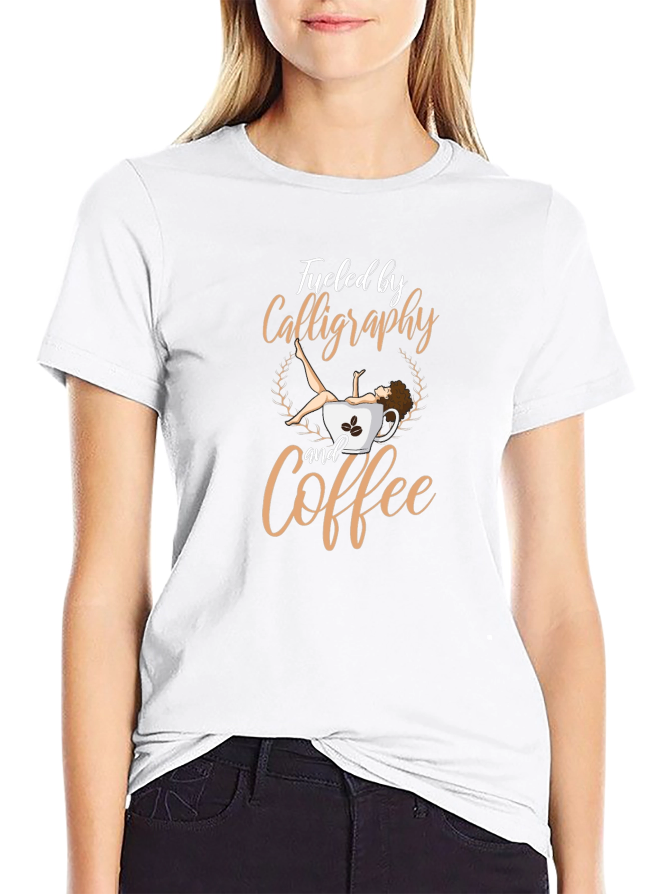 Calligraphy & Coffee Graphic Tee