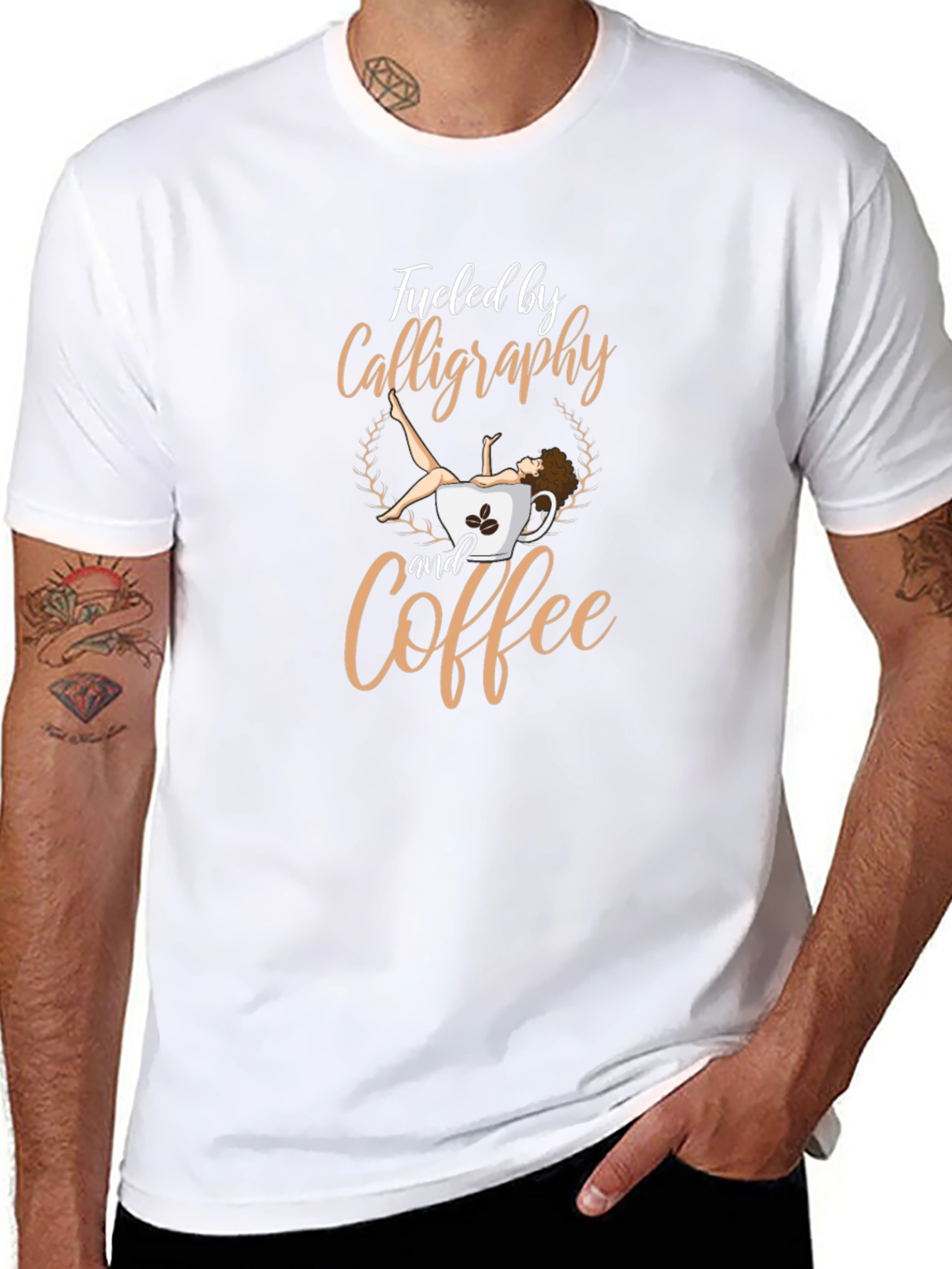 Calligraphy & Coffee Graphic Tee