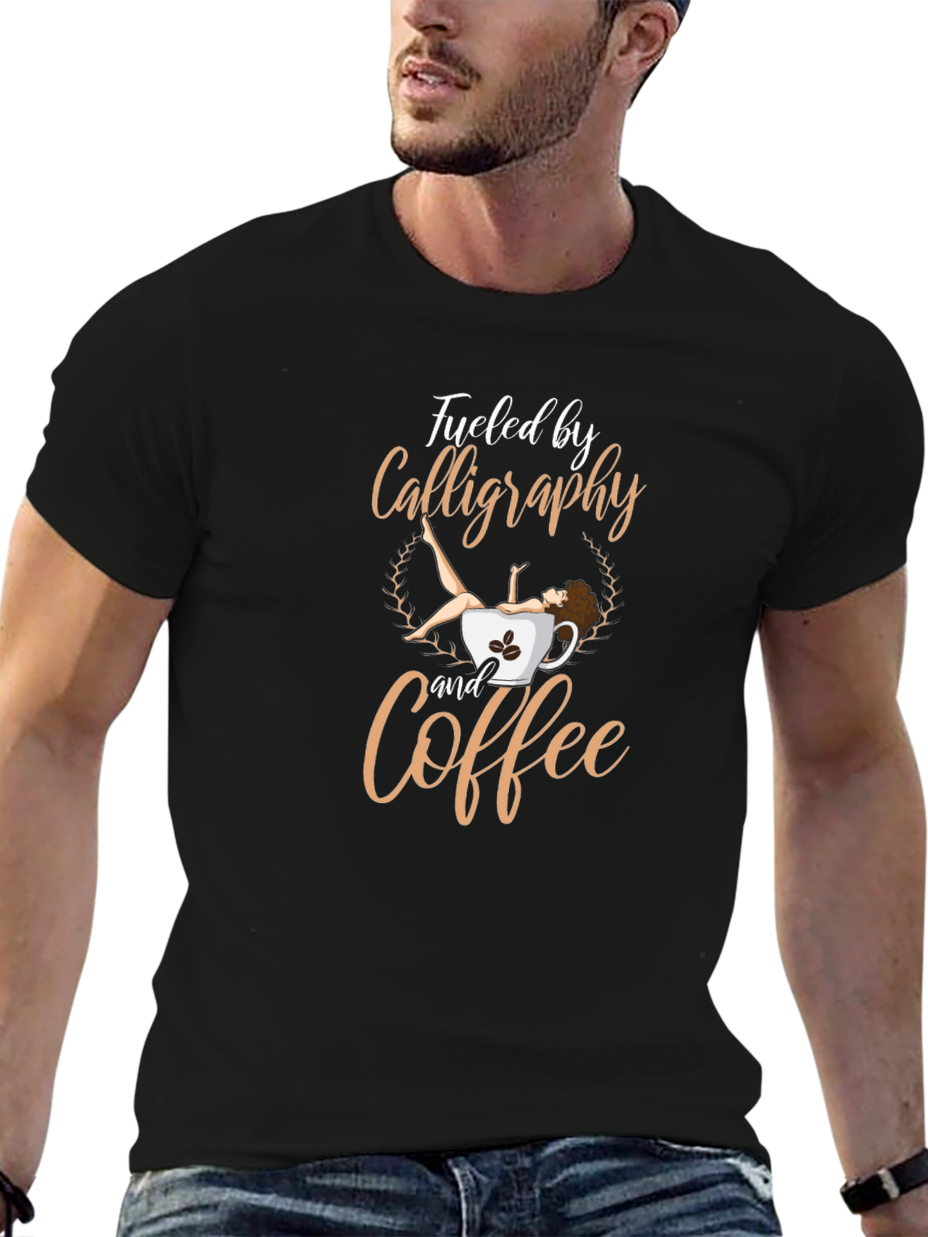 Calligraphy & Coffee Graphic Tee