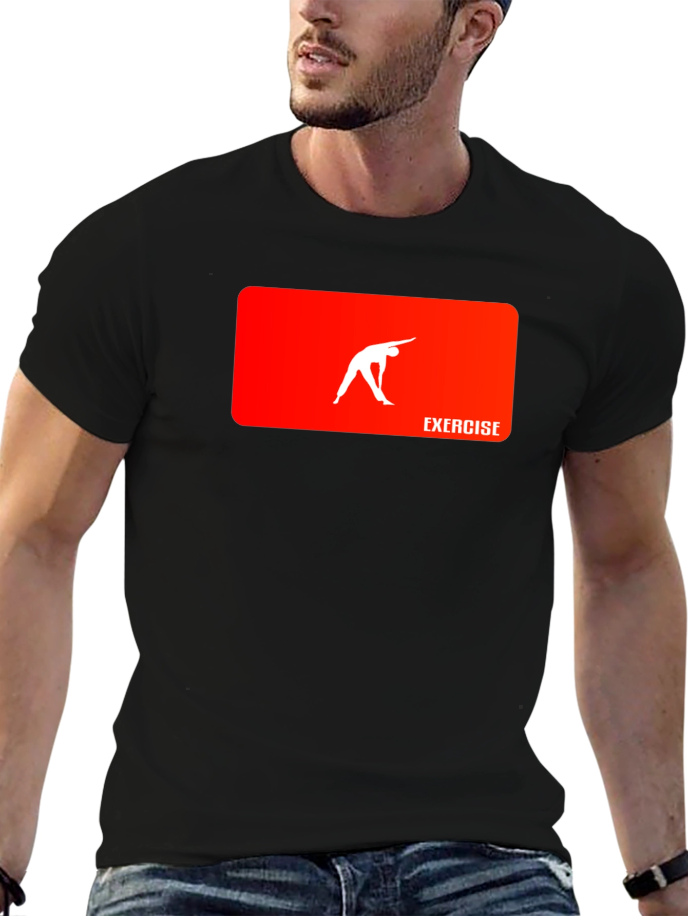 Exercise Graphic Tee - Black