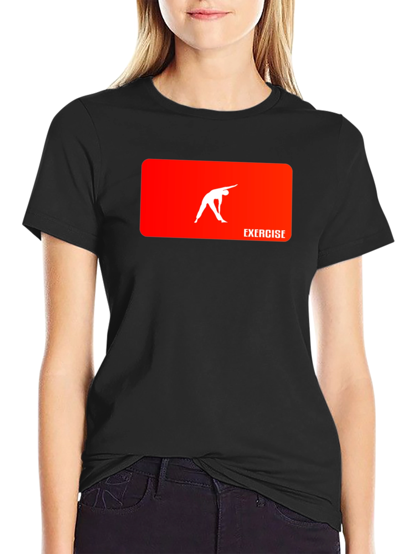 Exercise Graphic Tee - Black