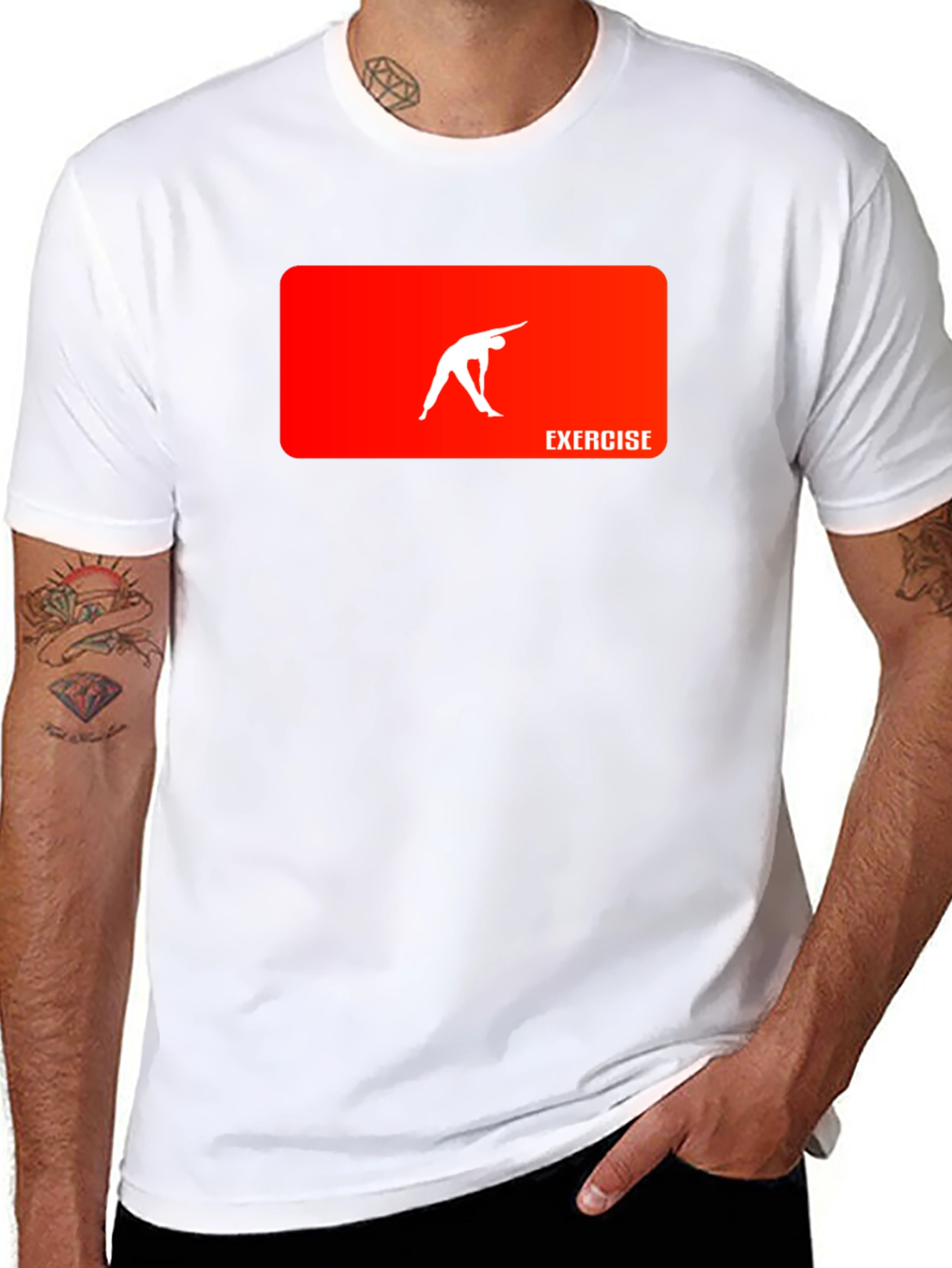 Exercise Graphic Tee - Black