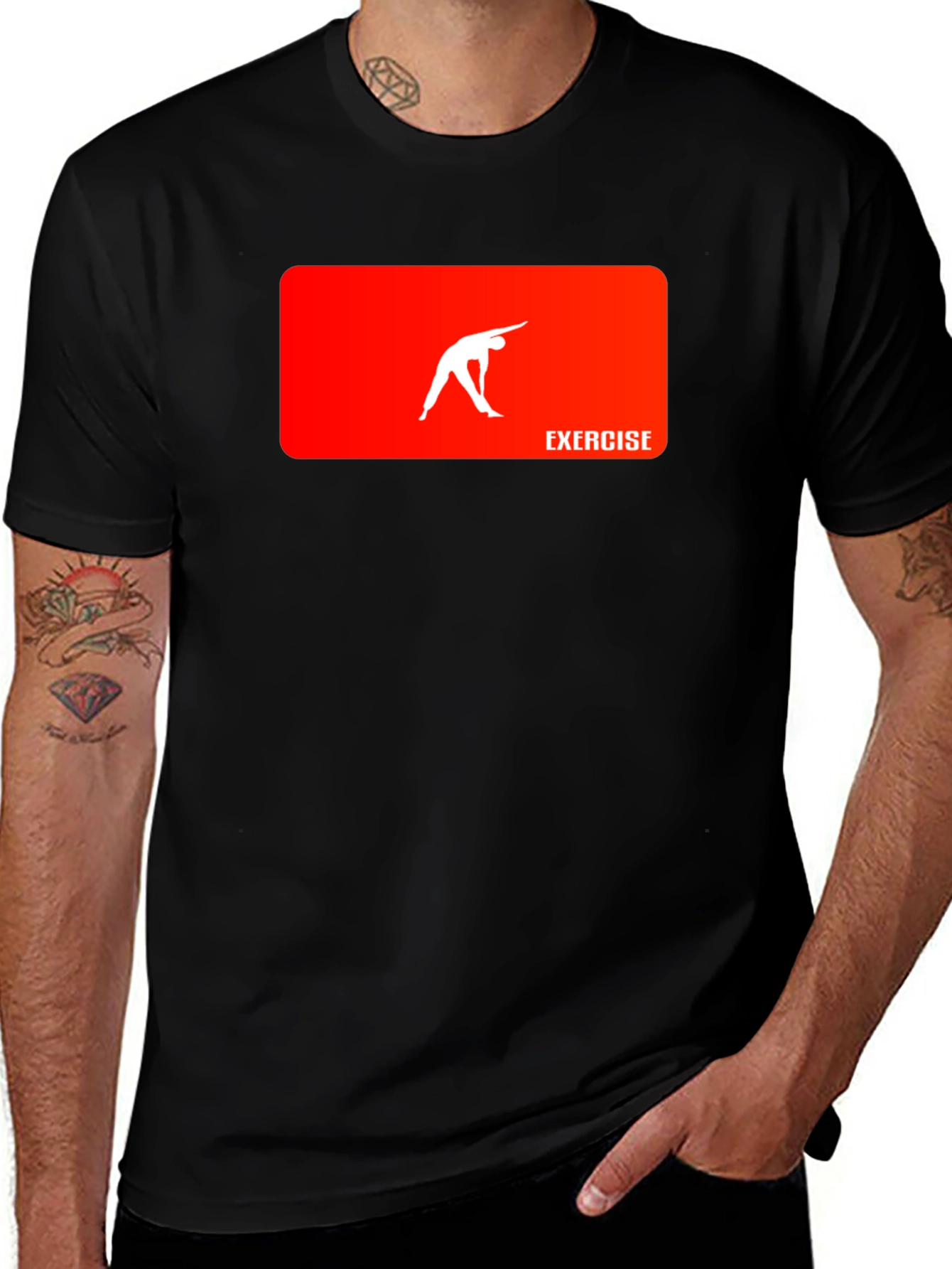 Exercise Graphic Tee - Black