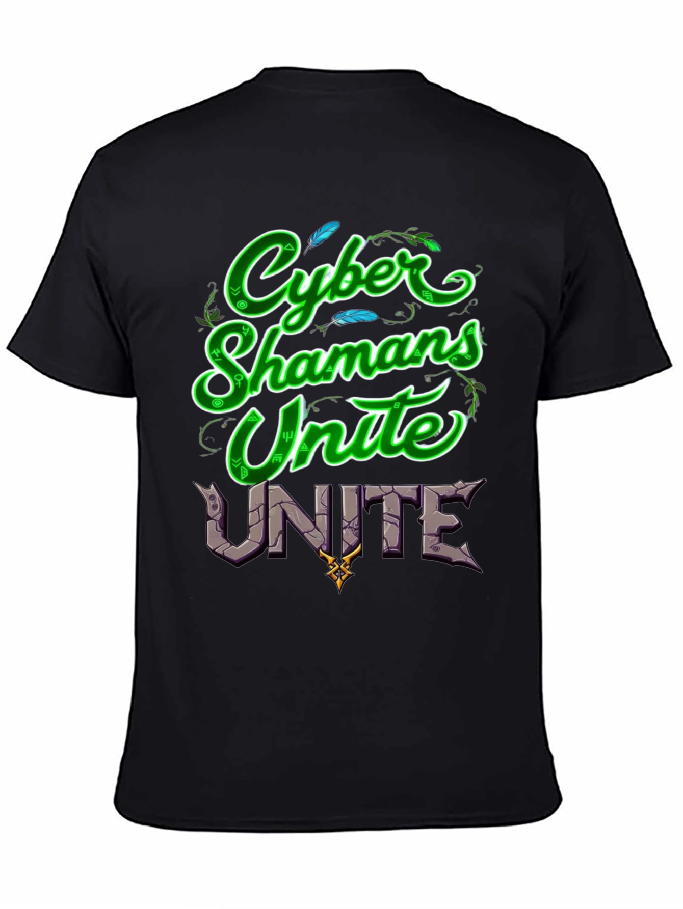 Cyber Shamans Unite Graphic T-Shirt